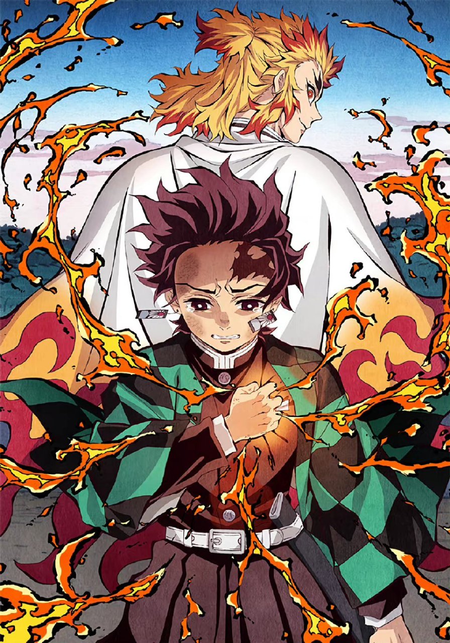 炼狱杏寿郎 炎柱拥有一头火红色的秀发,充满正义感的炎柱性格豪爽有