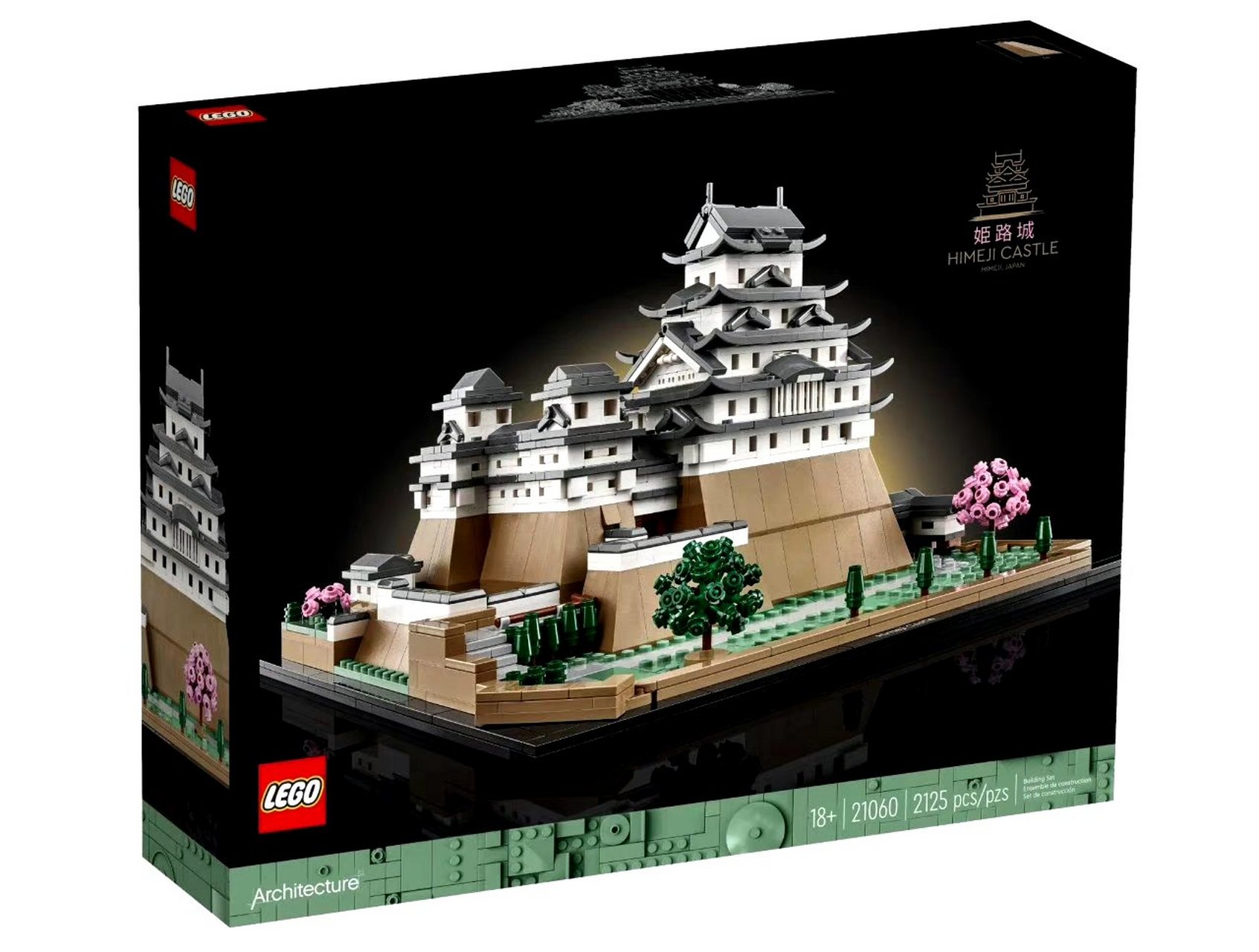 模型欣赏:乐高 lego himeji castle 姬路城,颗粒数:2125个.