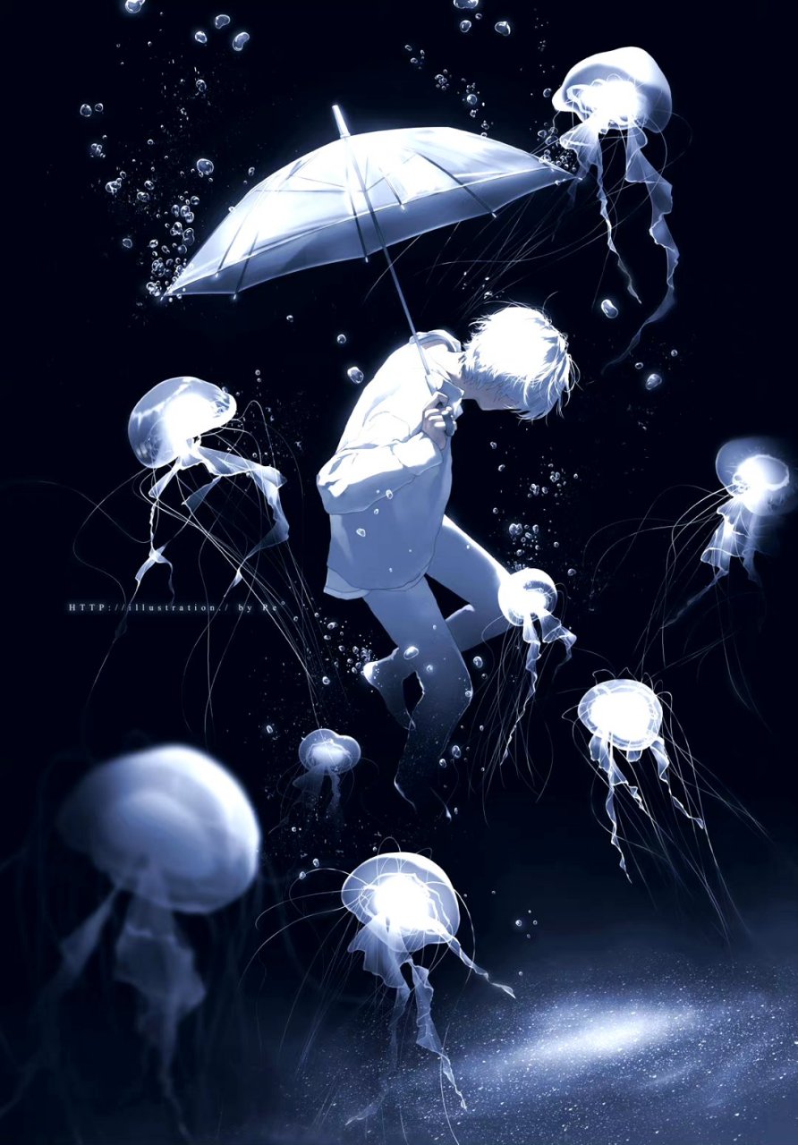 一组梦幻风格的动漫角色插画,色彩鲜艳,富有想象力,展现出独特的视觉