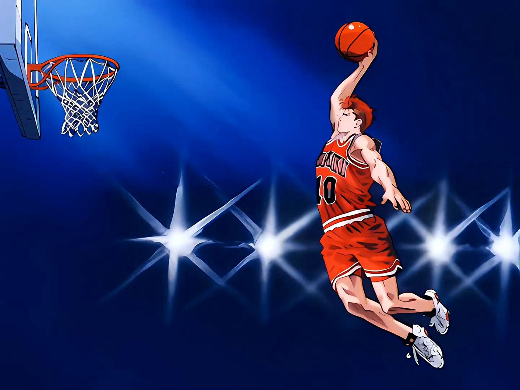 动画《灌篮高手》片尾插画欣赏,展现了湘北五人的各种生活场景,当年追