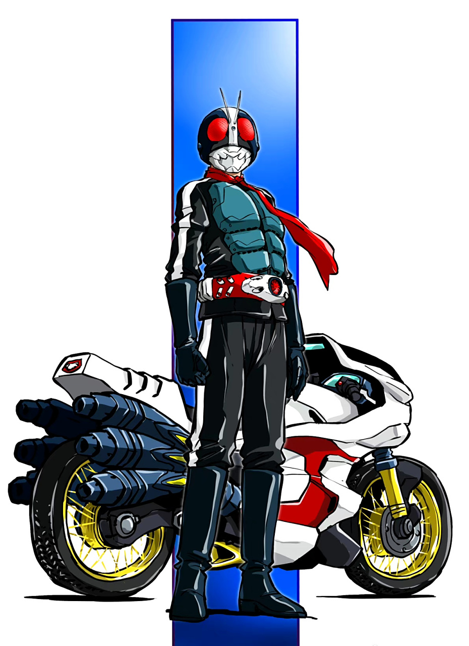 一组假面骑士的插画作品,机车绘制的非常好,by hiroyuki_taiga.