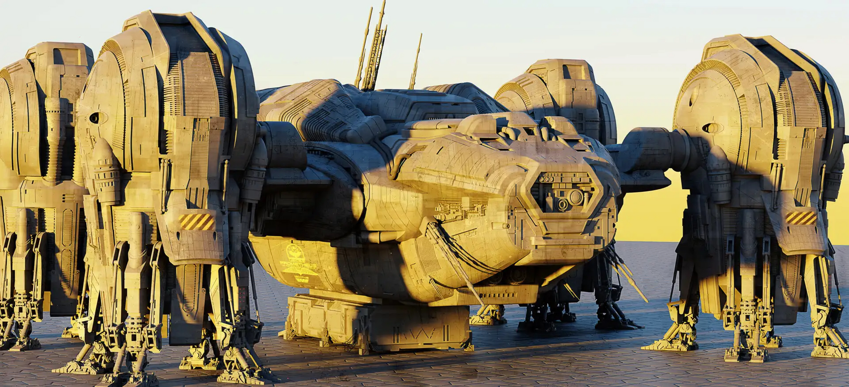 建模欣赏:电影《异形:普罗米修斯》飞船 普罗米修斯号建模