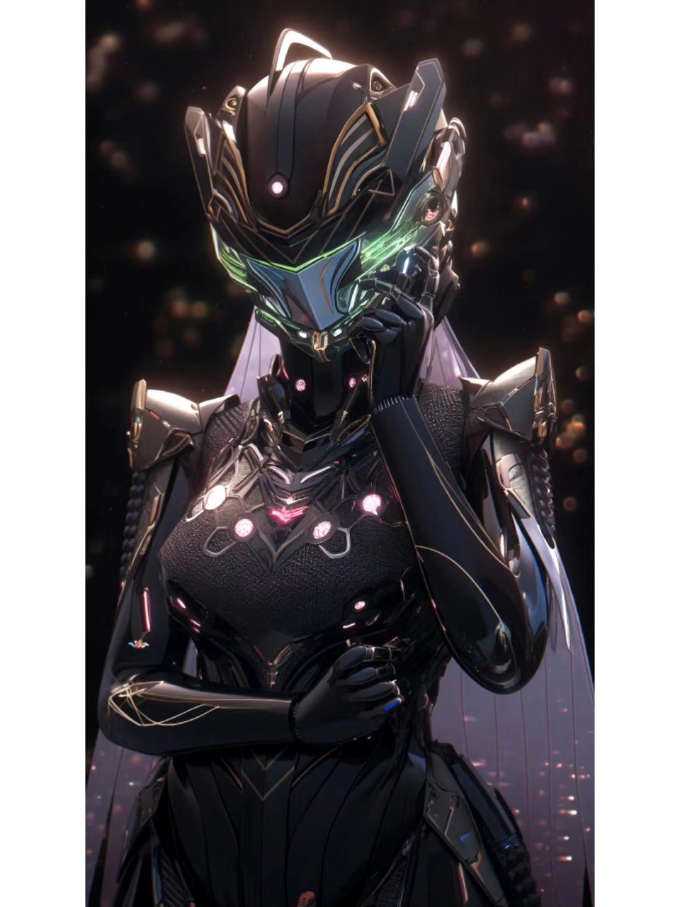 一组ai生成的美少女战士铠甲版,这样也是不错的创意,by midjourney.