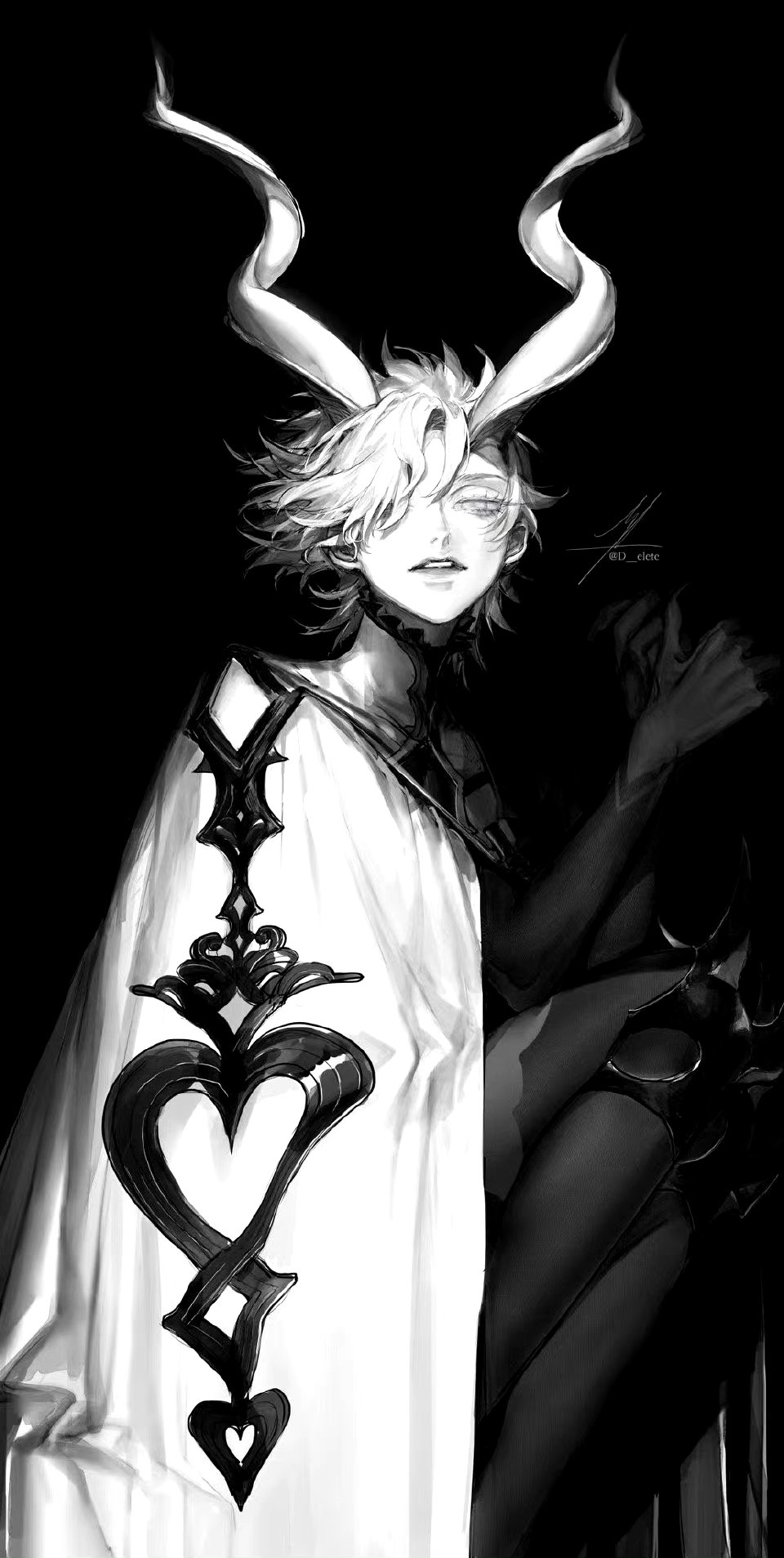 插画师au动漫角色欣赏,充满了凌厉张扬的气质.