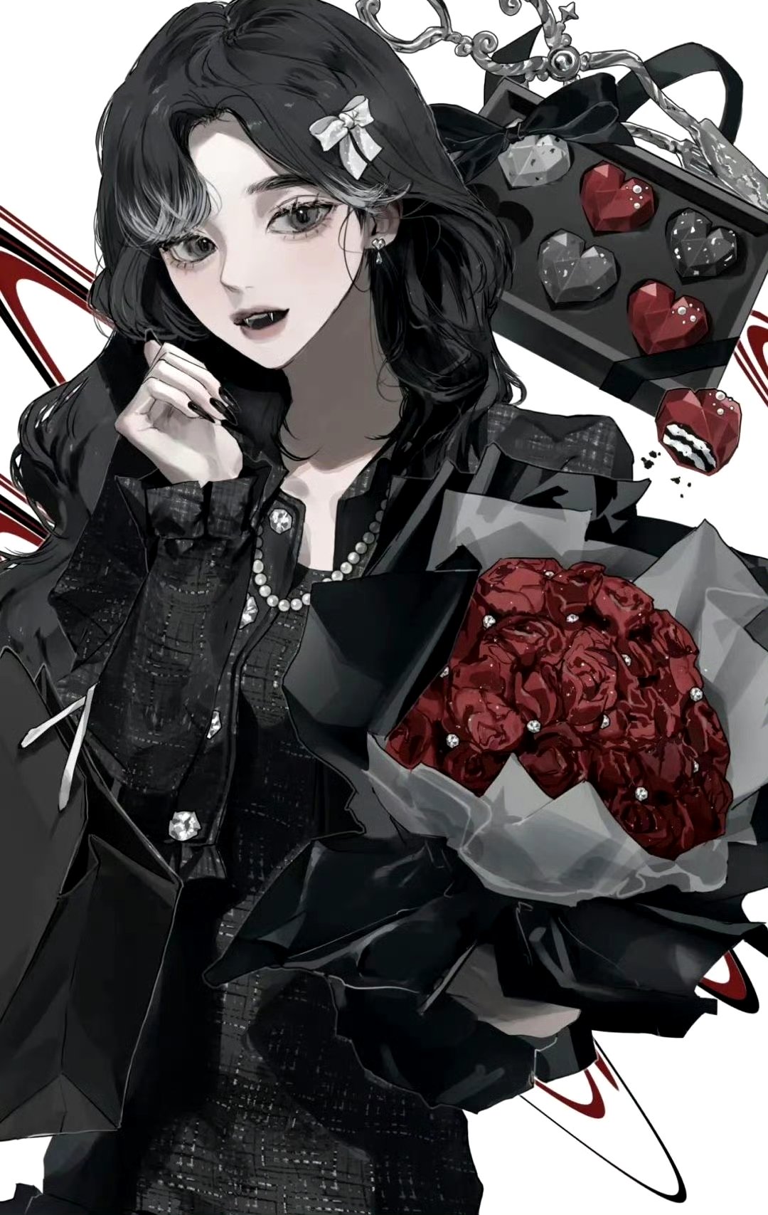 插画师kirochy动漫人物绘画作品欣赏,他的作品中的原创角色都是时尚