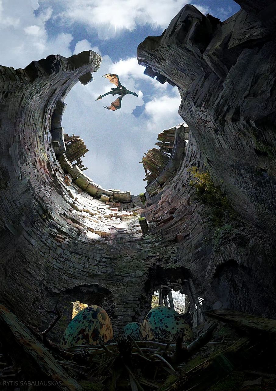 画师rytis sabaliauskas奇幻场景作品欣赏,展现了异世界的不同场景.