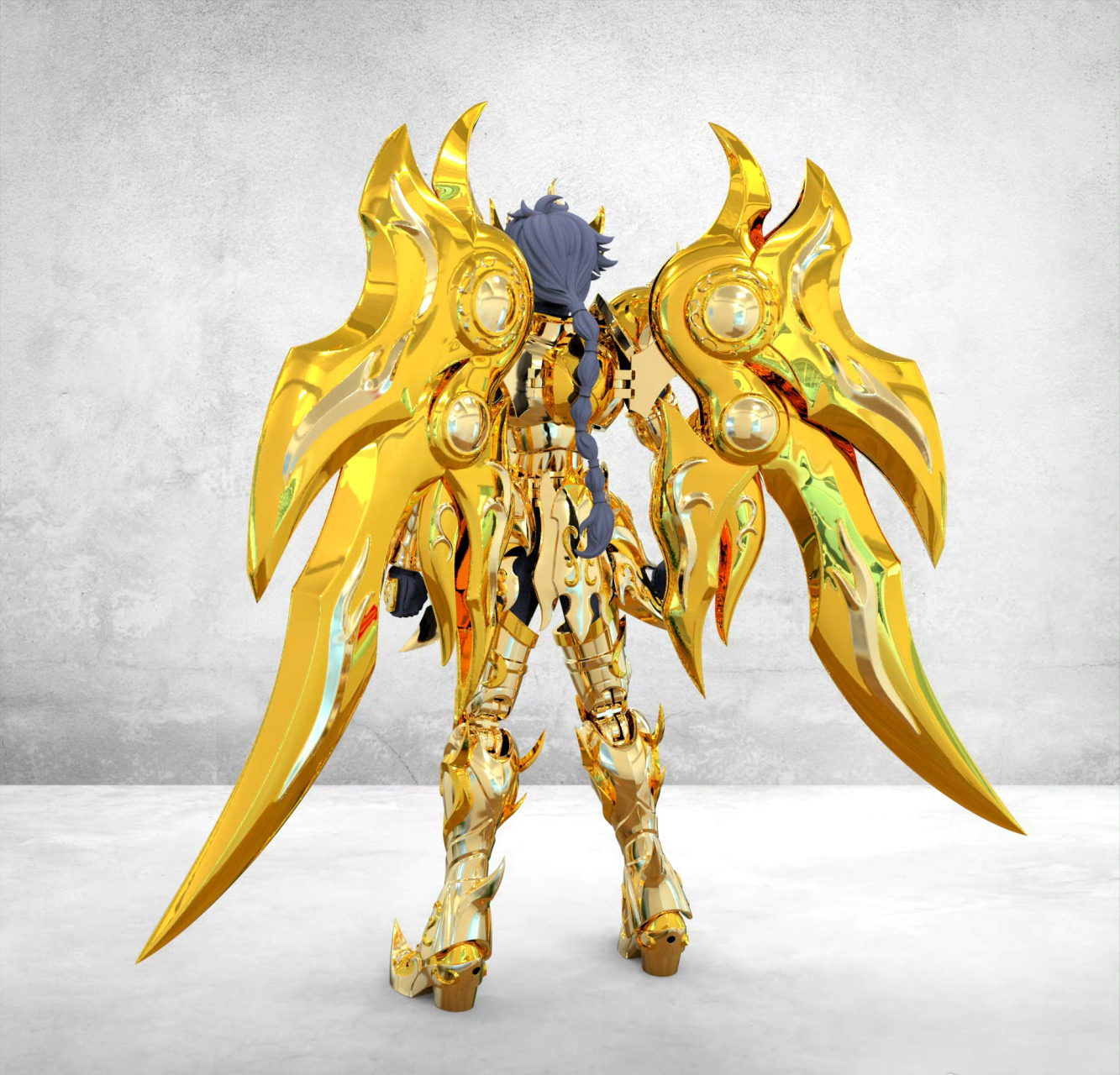 模型欣赏:toypoint 众星起源 天蝎座 黄金圣衣.