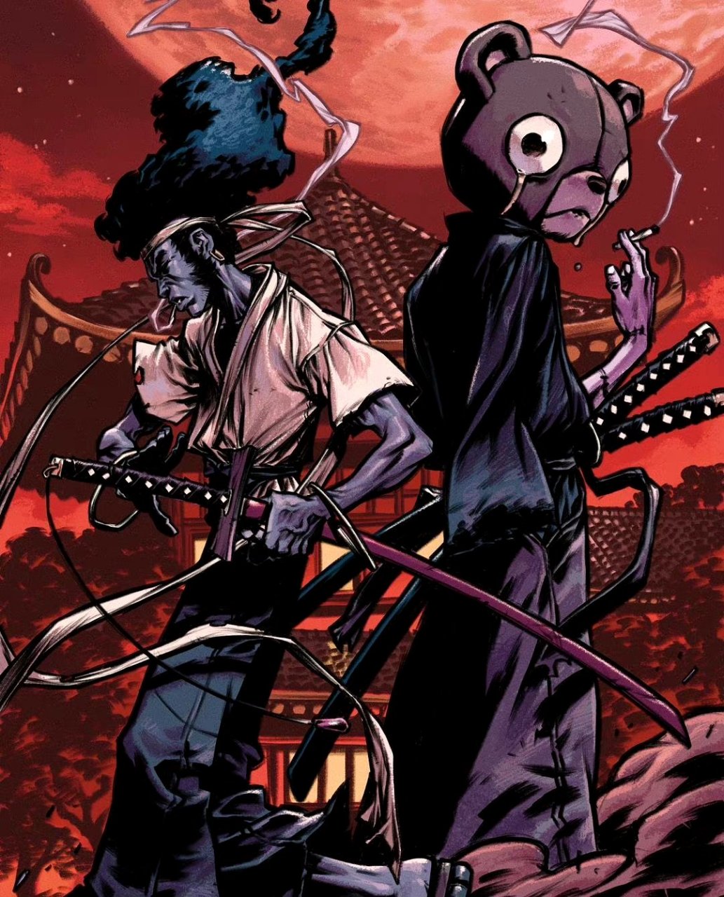 一组欧美漫画风格的动漫角色插画,将原作赋予了新的特色,by soroush