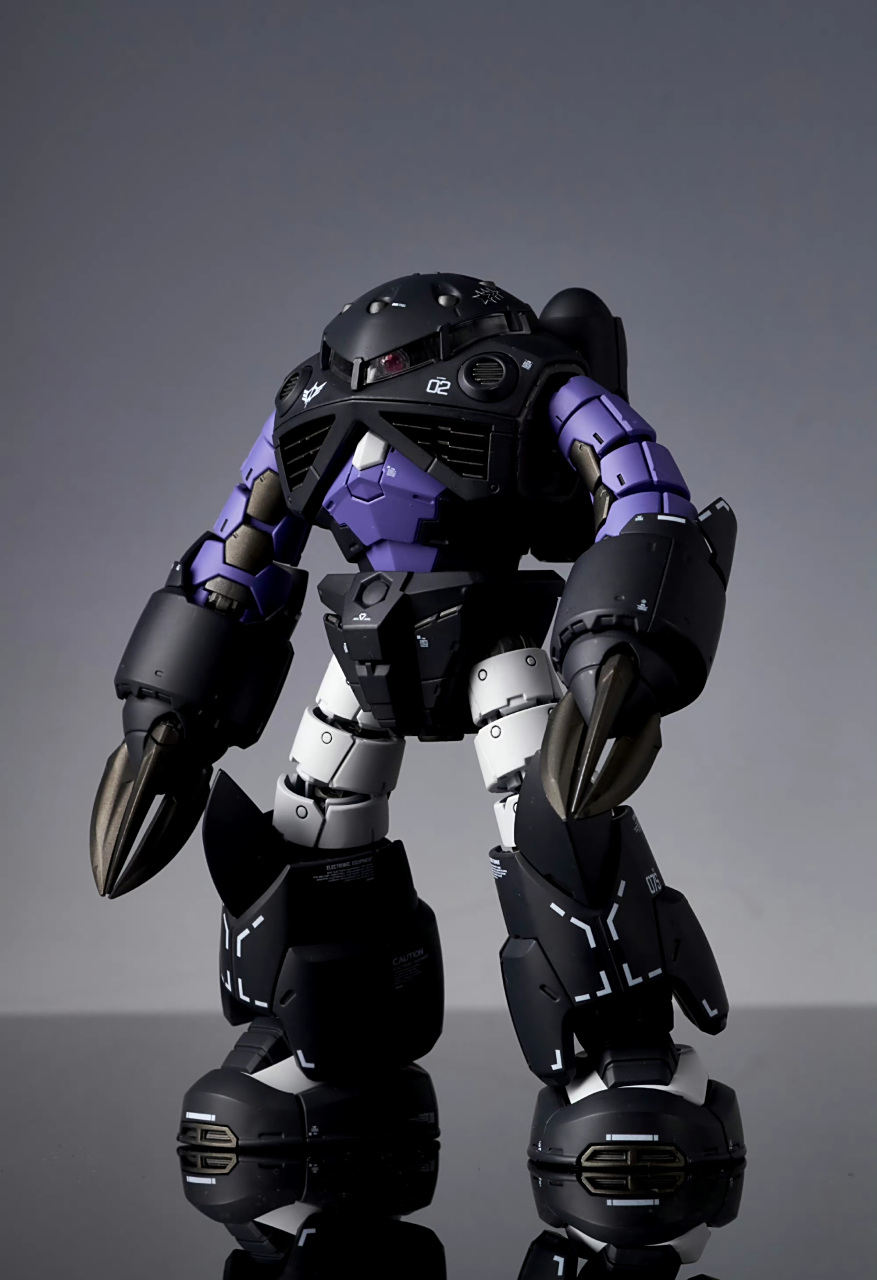 模型欣赏:机动战士高达 rg魔蟹 黑色三连星涂装 模型製作:八太会说话