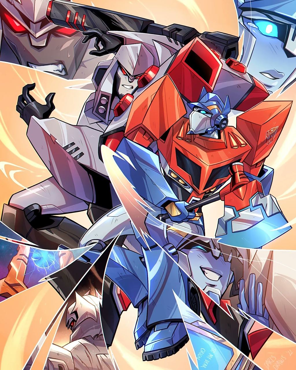 一组idw风格的变形金刚角色插画欣赏,人物设定越来越帅气,by darlsdr