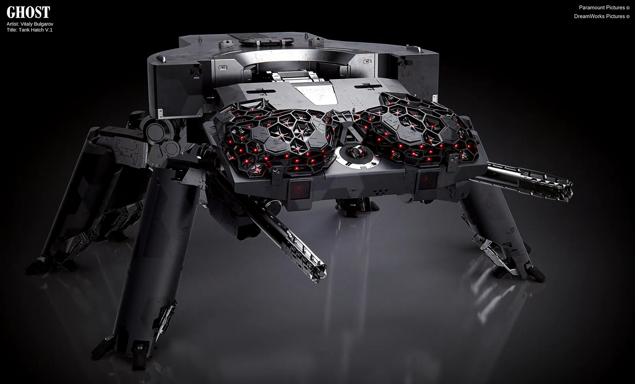 建模欣赏:建模师vitaly·bulgarov为攻壳机动队设计的蜘蛛战车.