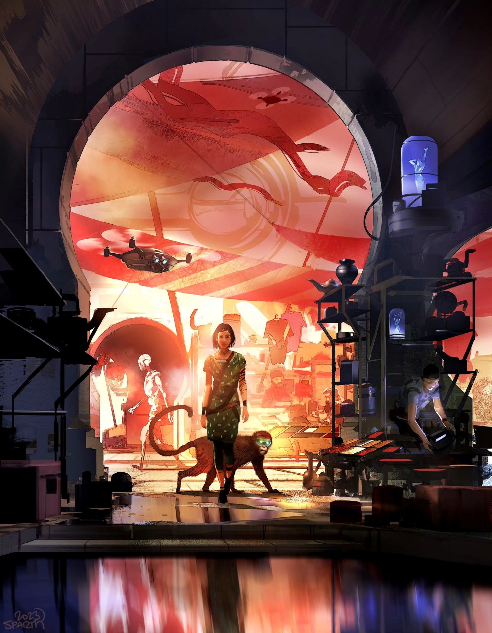 动漫# #插画# #科幻