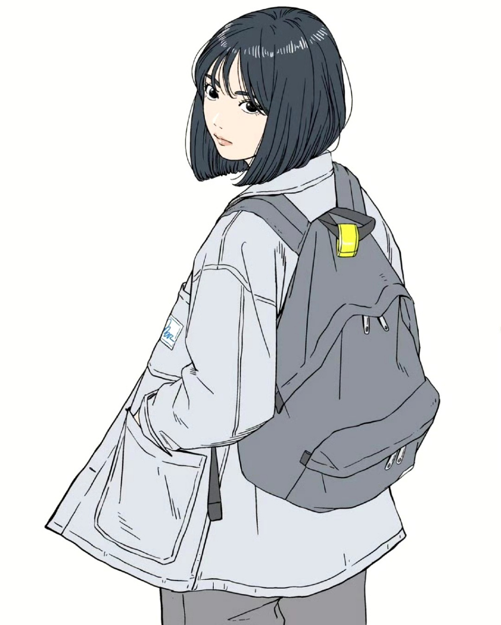 画师mar动漫人物设计欣赏,用流畅的线条勾画出动人的角色,画风简约