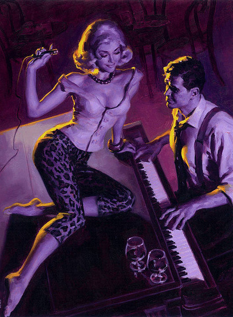 美国插画家 glen orbik (1963-2015年)作品欣赏,用复古的画风描绘了