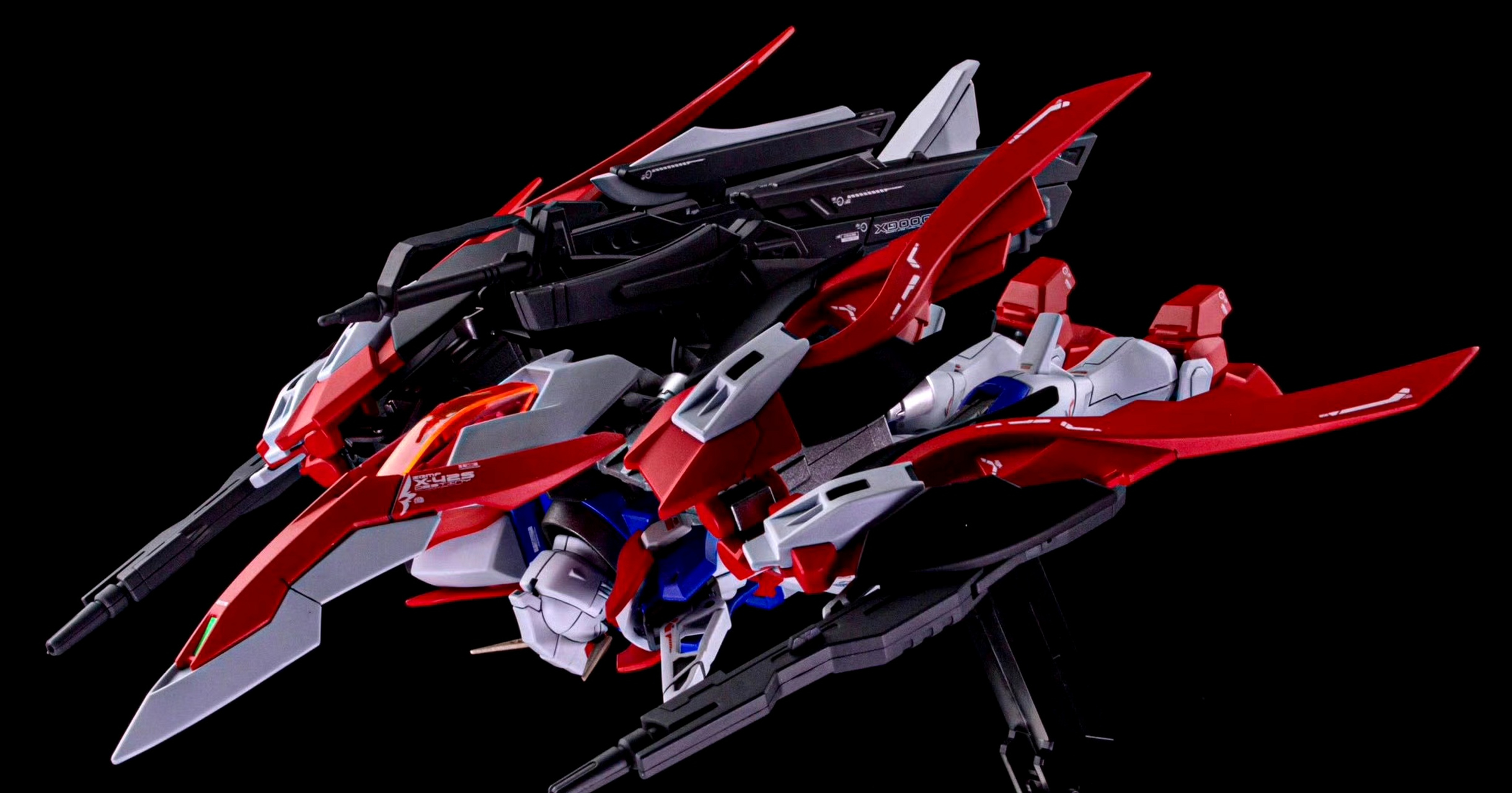 模型欣赏:机动战士高达seed destiny 命运高达改造 焱命运高达,结合了