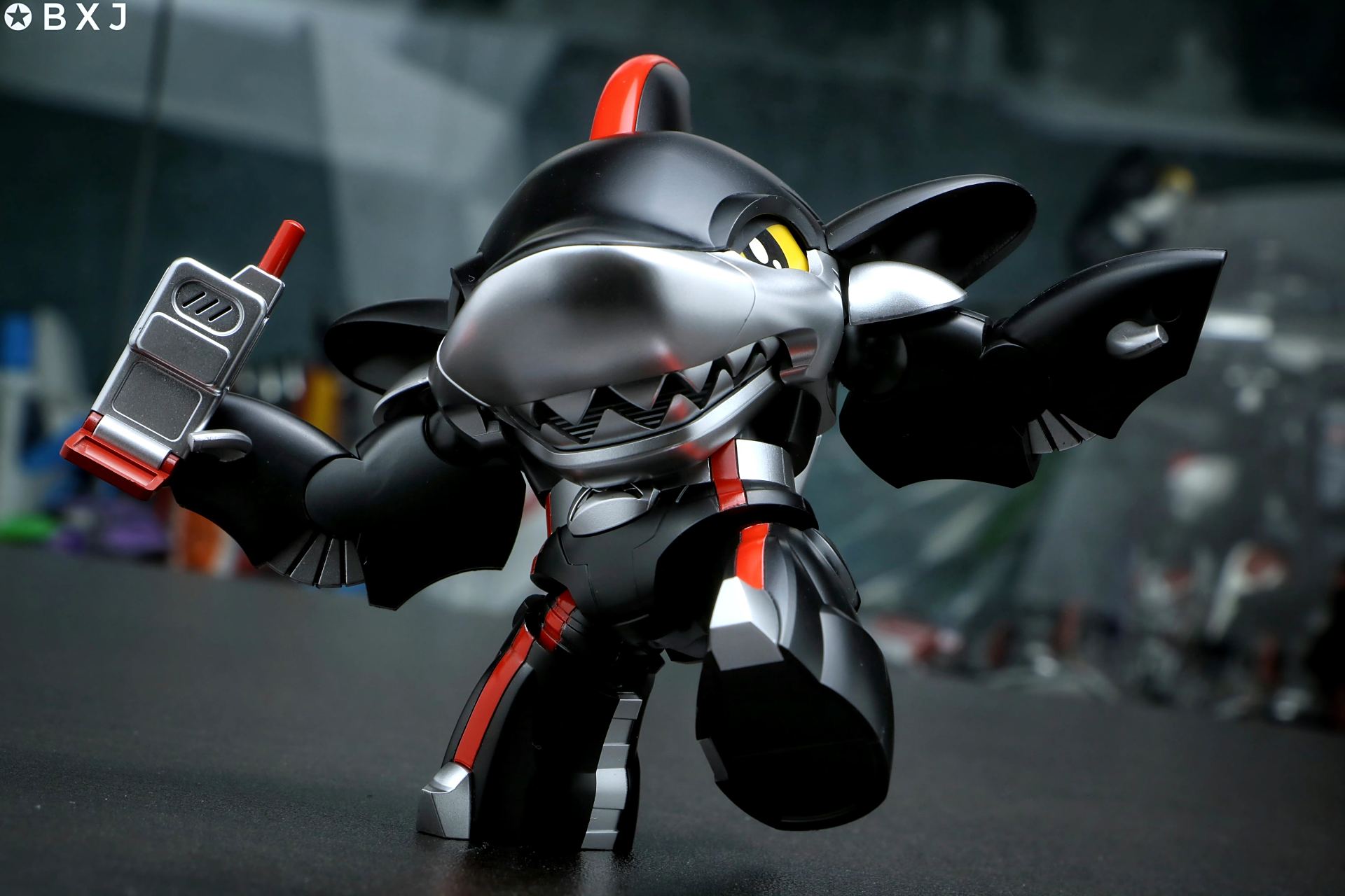 模型欣赏:橘猫工业 铁甲小宝 鲨鱼辣椒假面骑士重涂,by 边态小鸡.