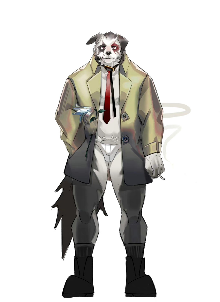 一组帅气的动物拟人插画作品,有疯狂动物城的韵味,by 迷的兔兔.