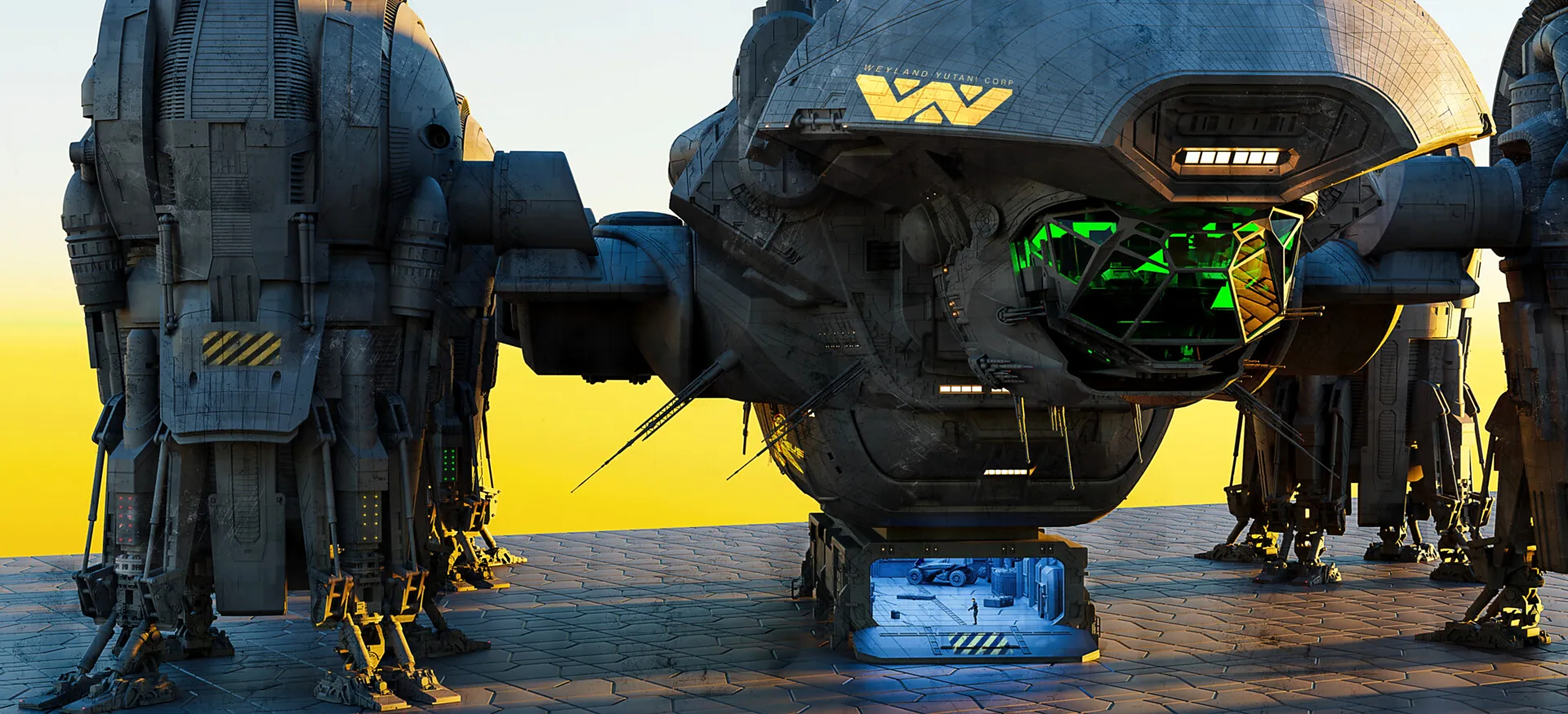 建模欣赏:电影《异形:普罗米修斯》飞船 普罗米修斯号建模.