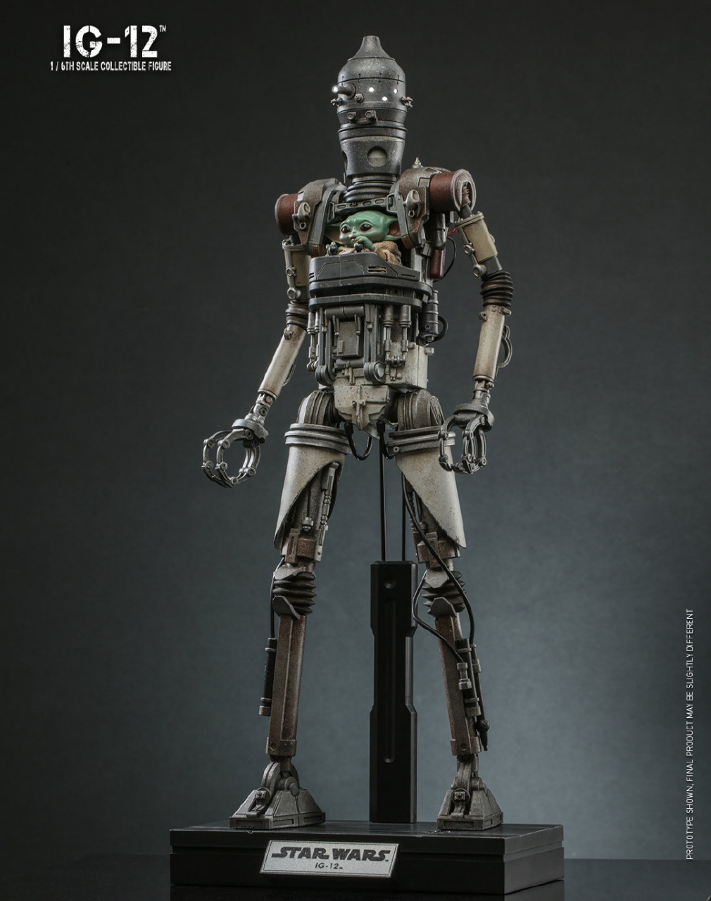 模型欣赏:hottoys ht模型 星球大战 曼达洛人 机器人 ig-12.