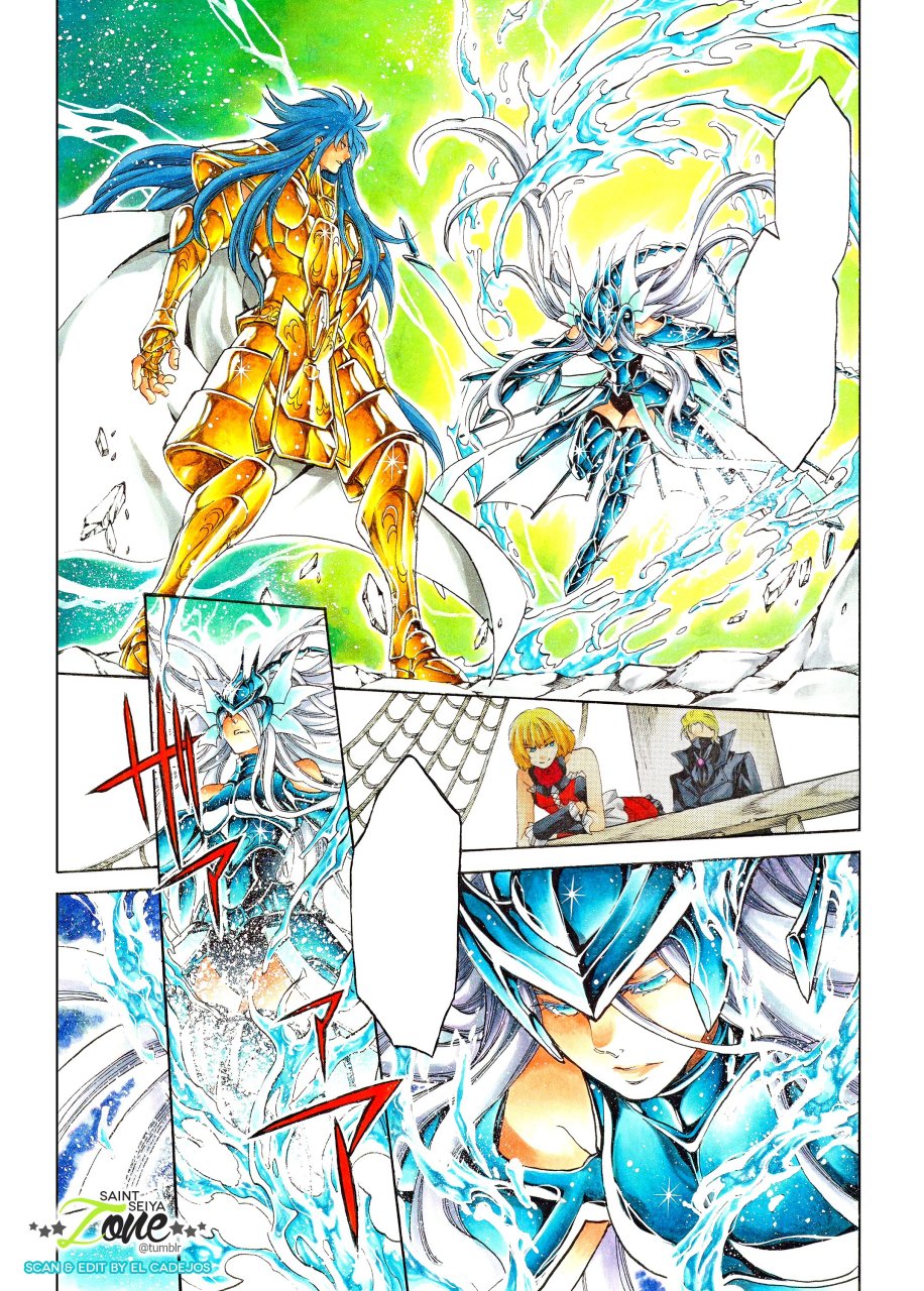 一组《圣斗士星矢:冥王神话》双子座圣斗士阿斯普洛斯/德弗特洛斯绘画