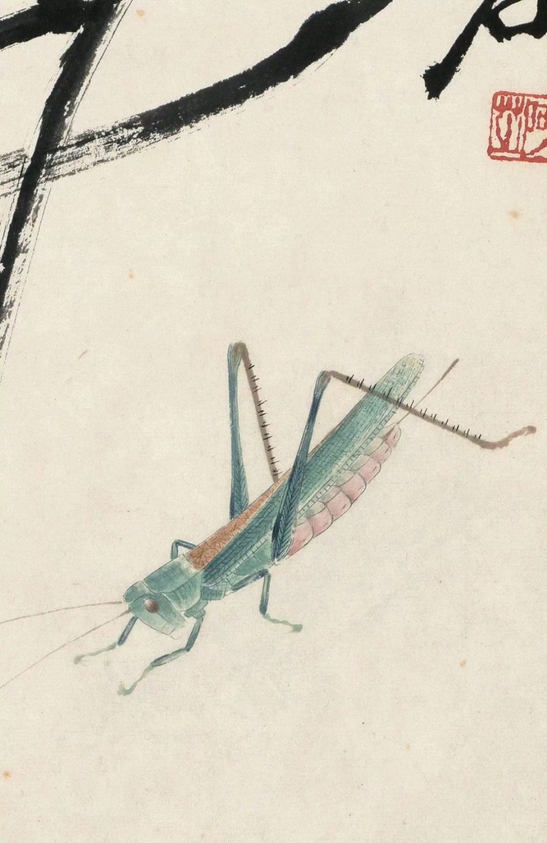 画家齐白石草虫绘画作品欣赏,得益于长年的写生