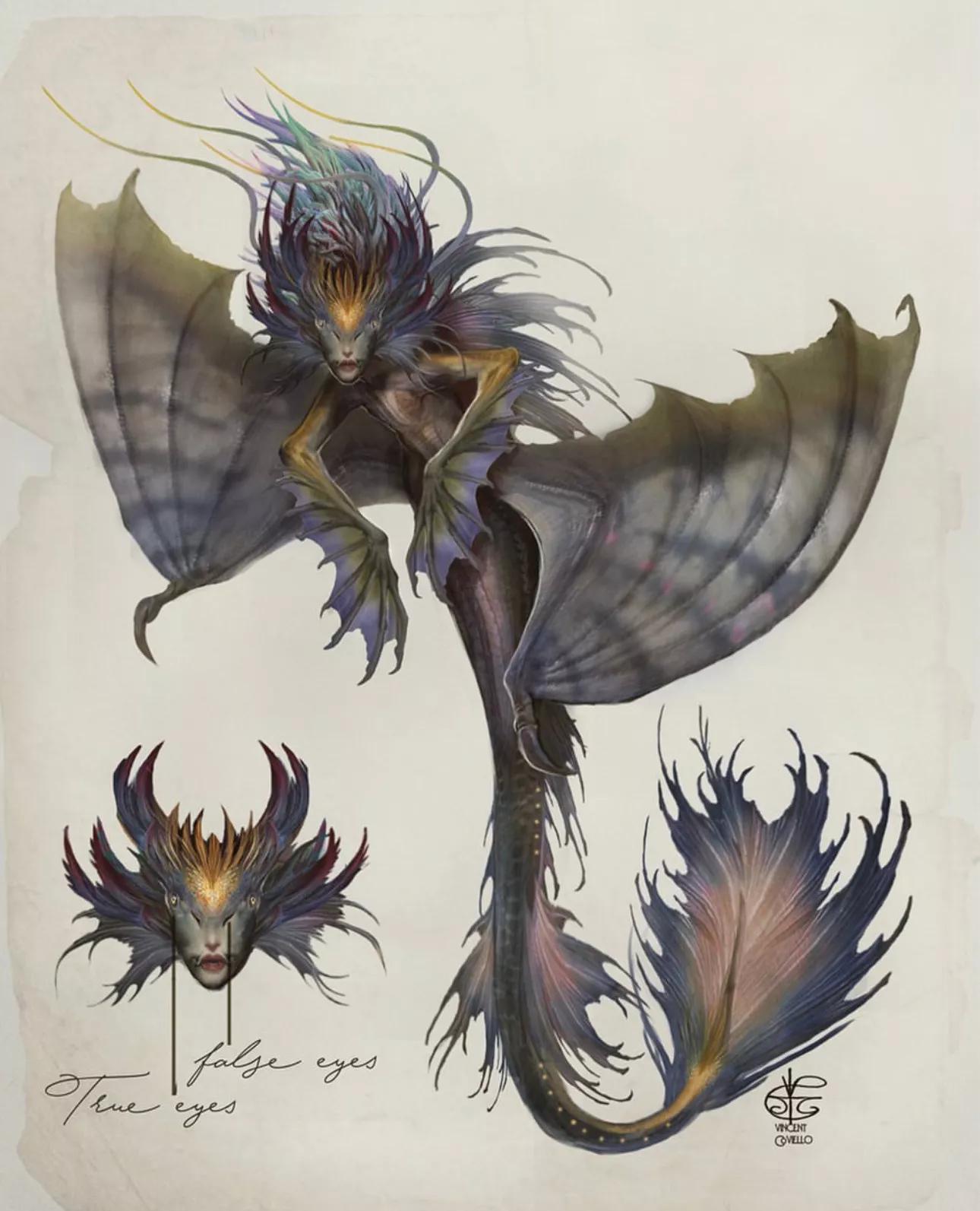 一组奇幻生物插画欣赏,都是欧美民间传说中的生物,by vincent