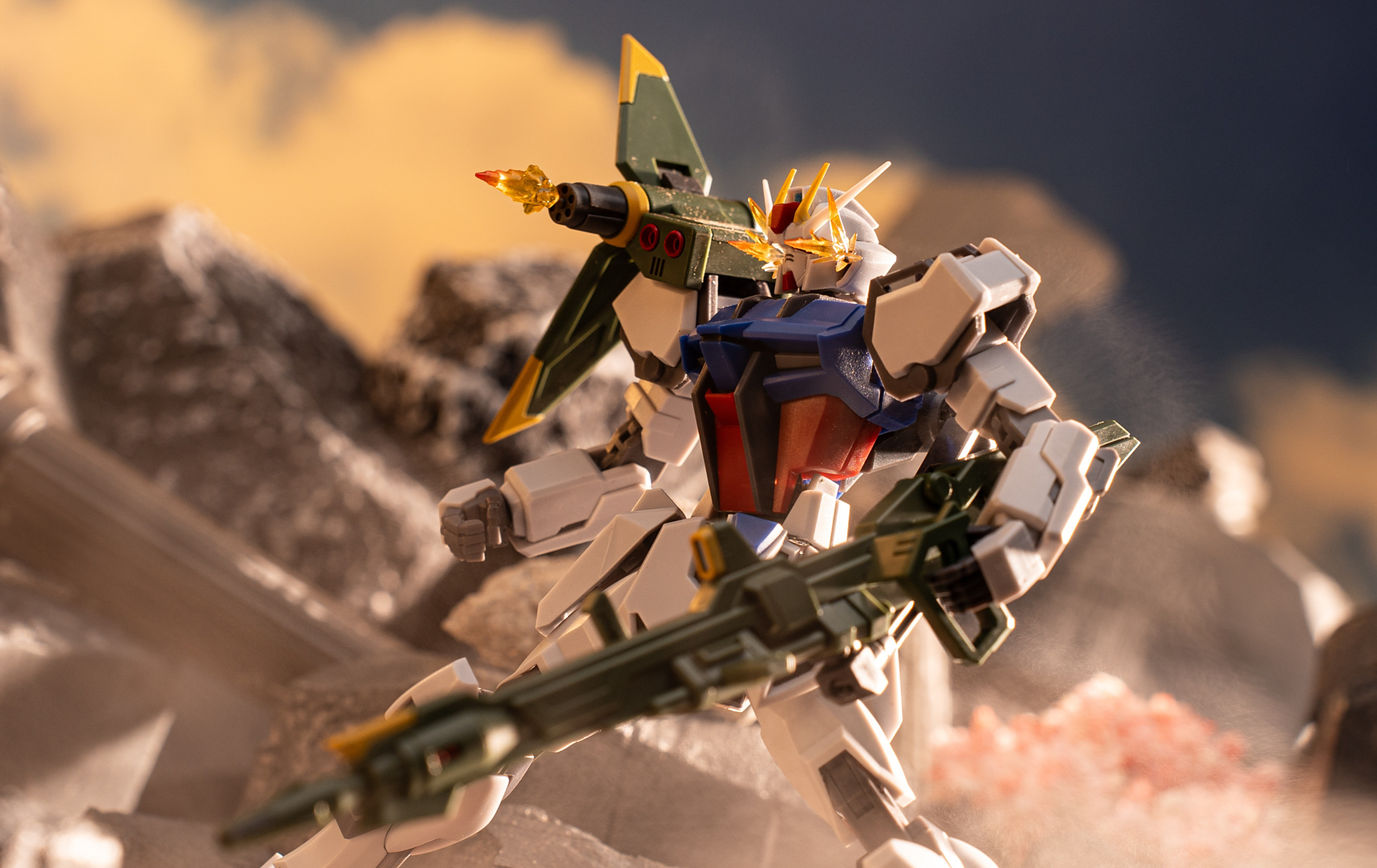 模型欣赏:robot魂 机动战士高达seed 炮装强袭,by kldre.