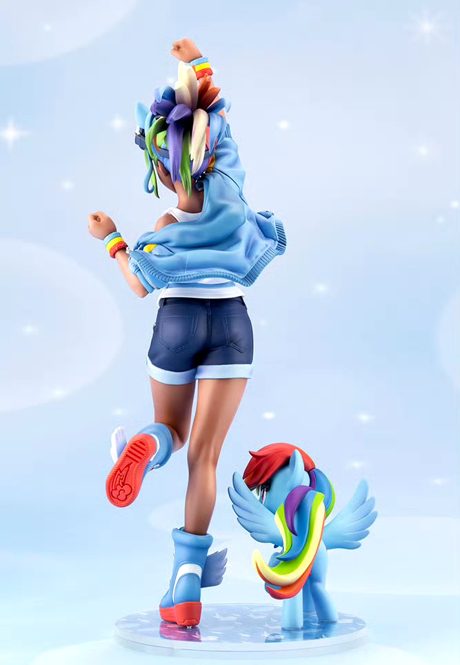 模型欣赏:寿屋 sv389 美少女雕像 彩虹小马云宝黛西 手办