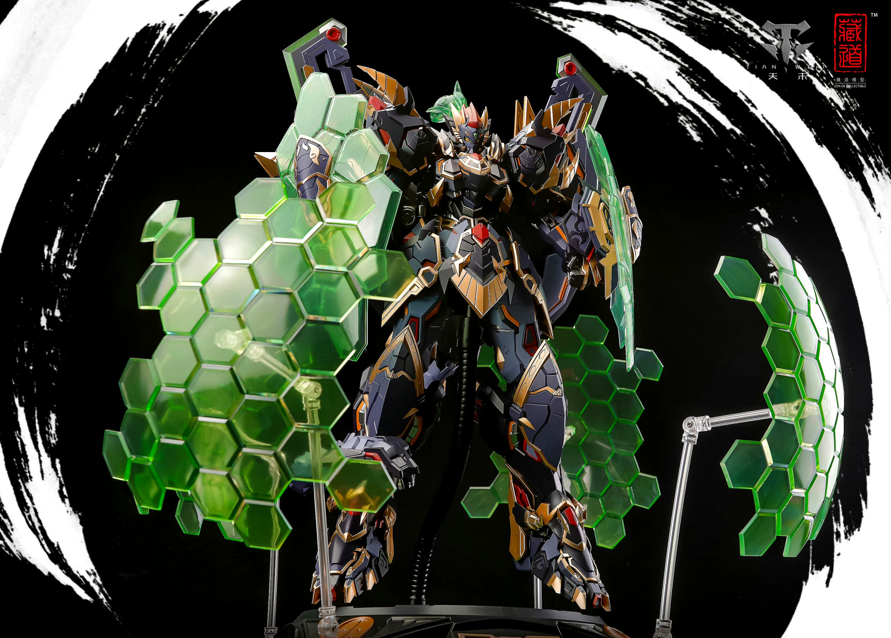 模型欣赏:藏道模型 四圣兽 玄武 cd-03 合金 成品模型 可动机甲.