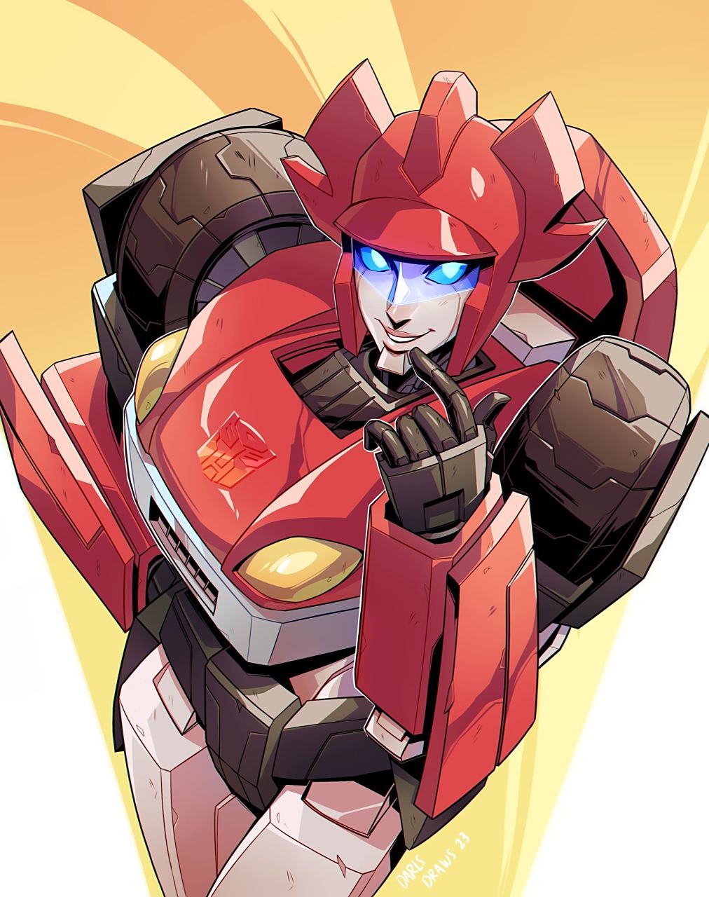 一组变形金刚角色插画欣赏,充满了idw漫画风格,by darlsdraws.