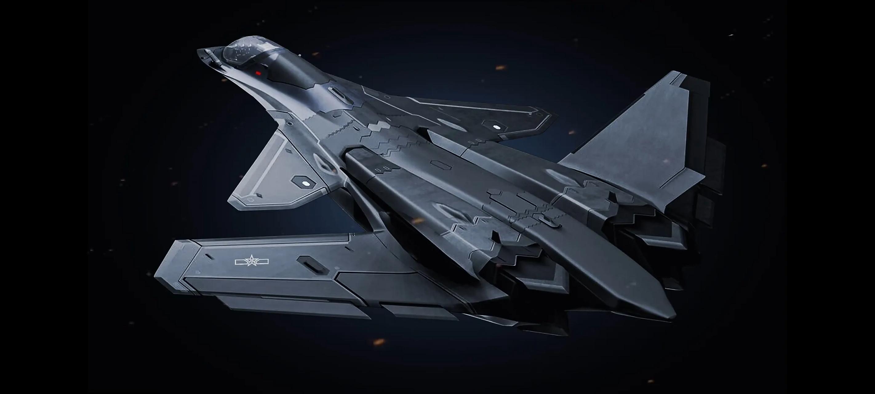 一组未来战机建模作品欣赏,科技树在发展的道路上一切都有可能.