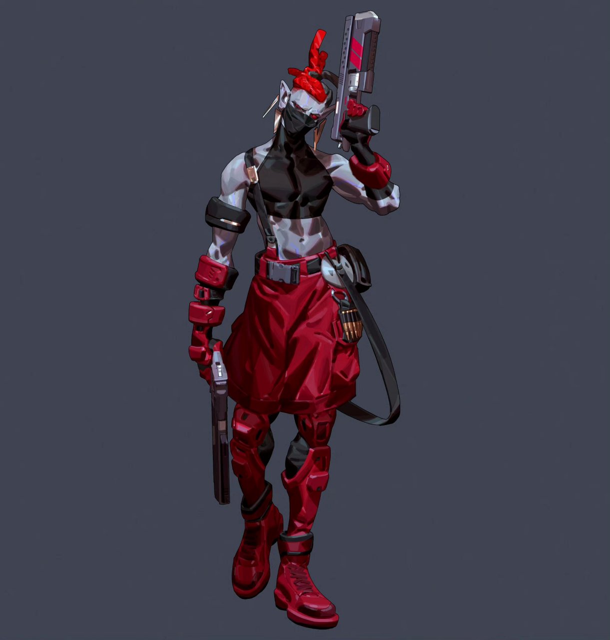 画师mika动漫角色设定欣赏,将时尚与机械魔法融合到人物之中.