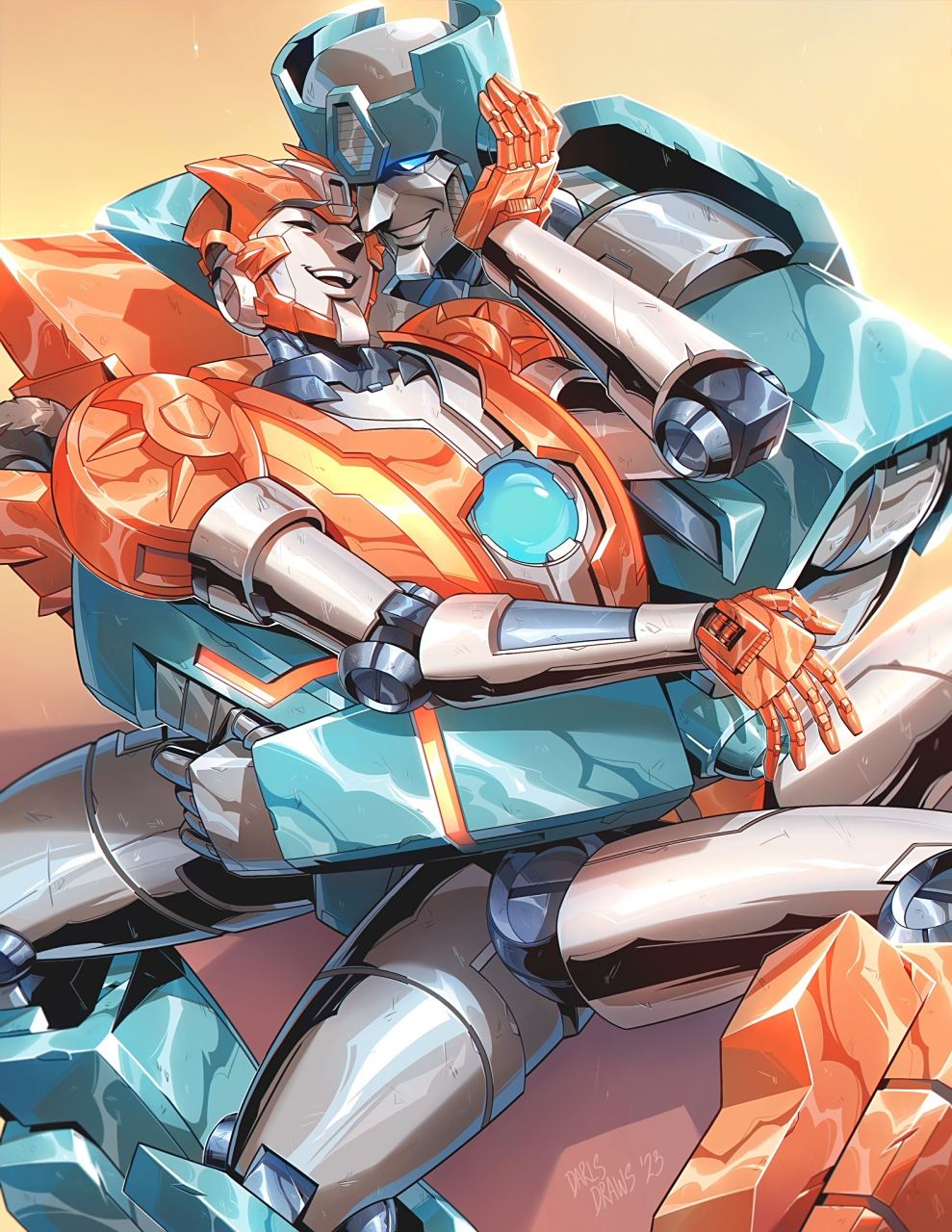 一组变形金刚角色插画欣赏,充满了idw漫画风格,by darlsdraws.