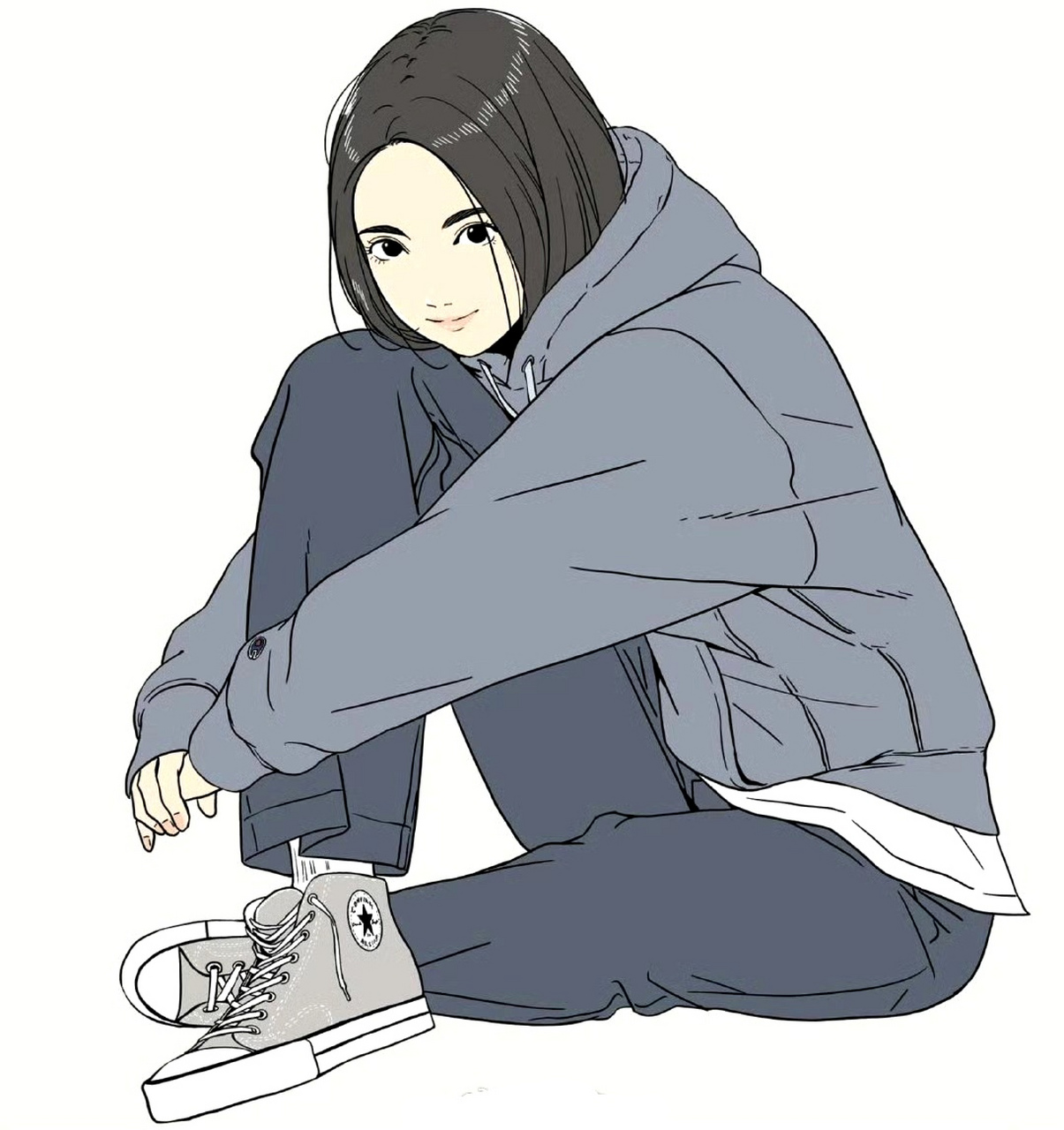 画师mar动漫人物设计欣赏,用流畅的线条勾画出动人的角色,画风简约