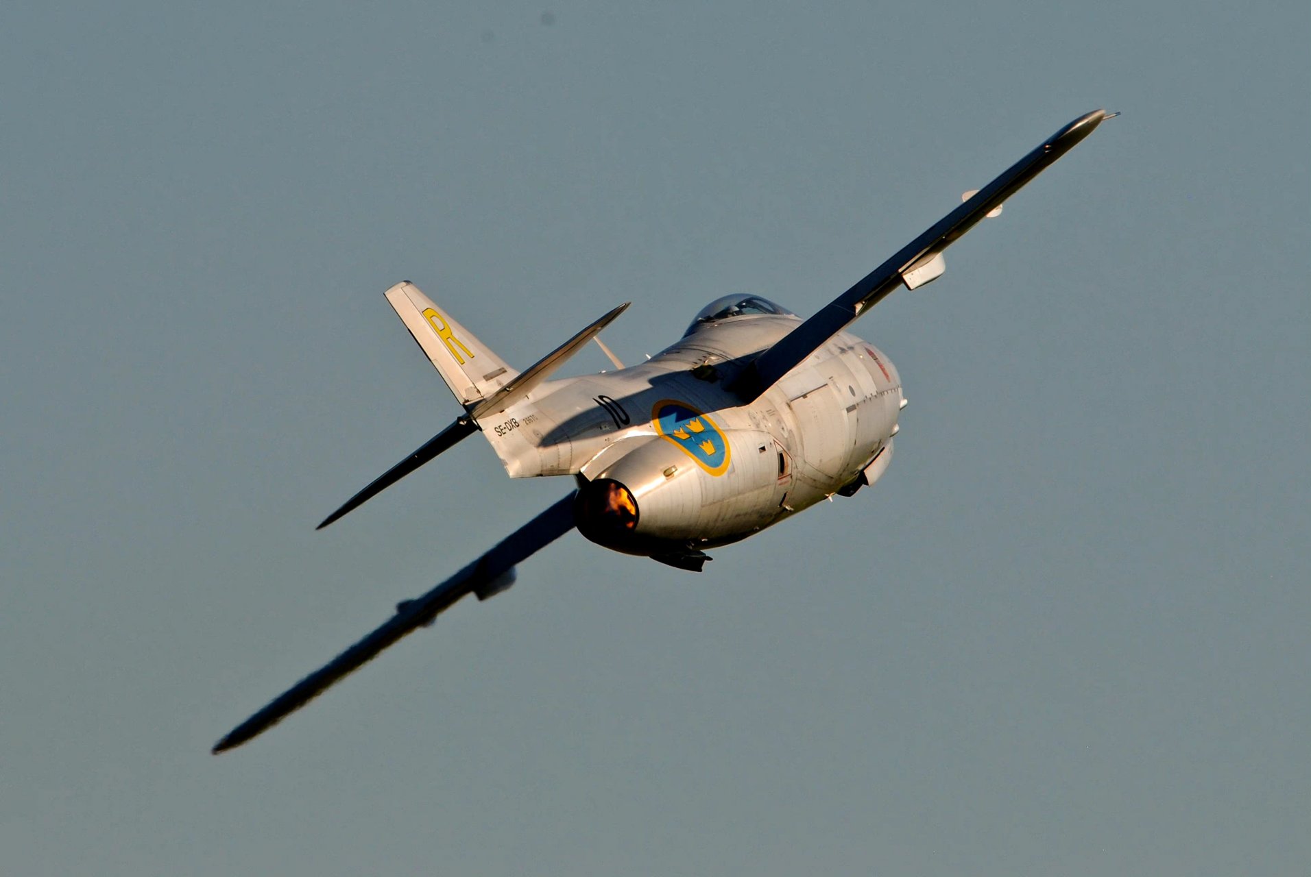 战机欣赏:瑞典saab saab-29 飞行酒桶 战斗机.#动漫# #模型# #战斗机