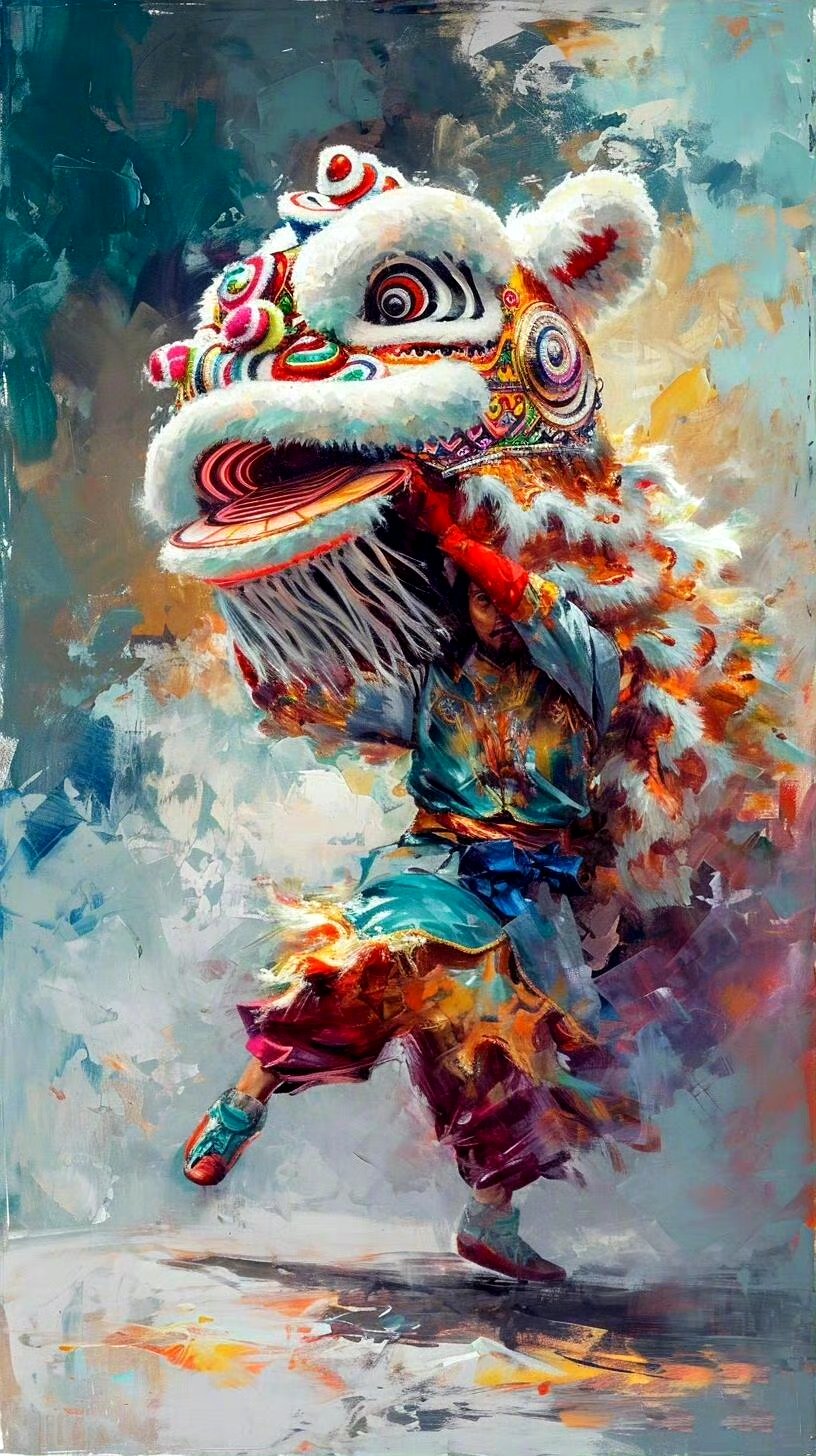 作品,用绚丽的色彩展现了来自东方的独特艺术,承载着民族的精神和力量