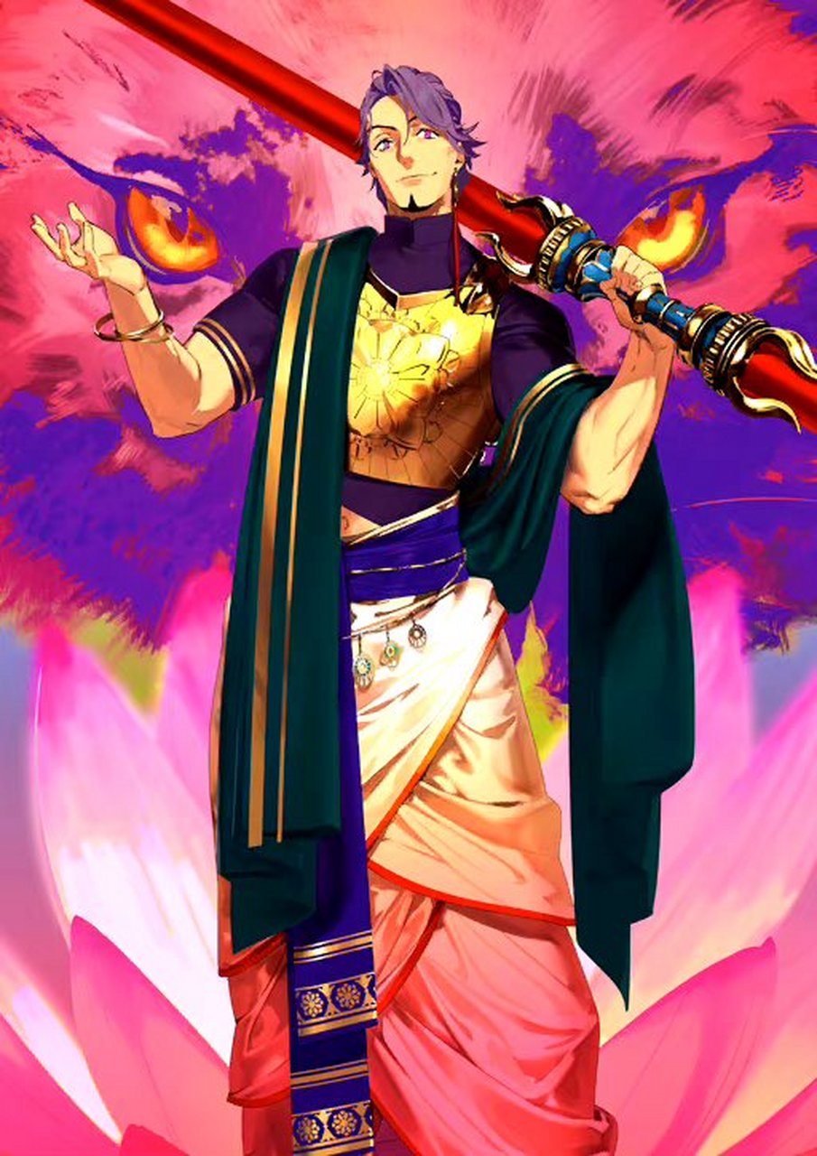 fgo berserker/难敌 卡图,lancer/怖军,by pako.