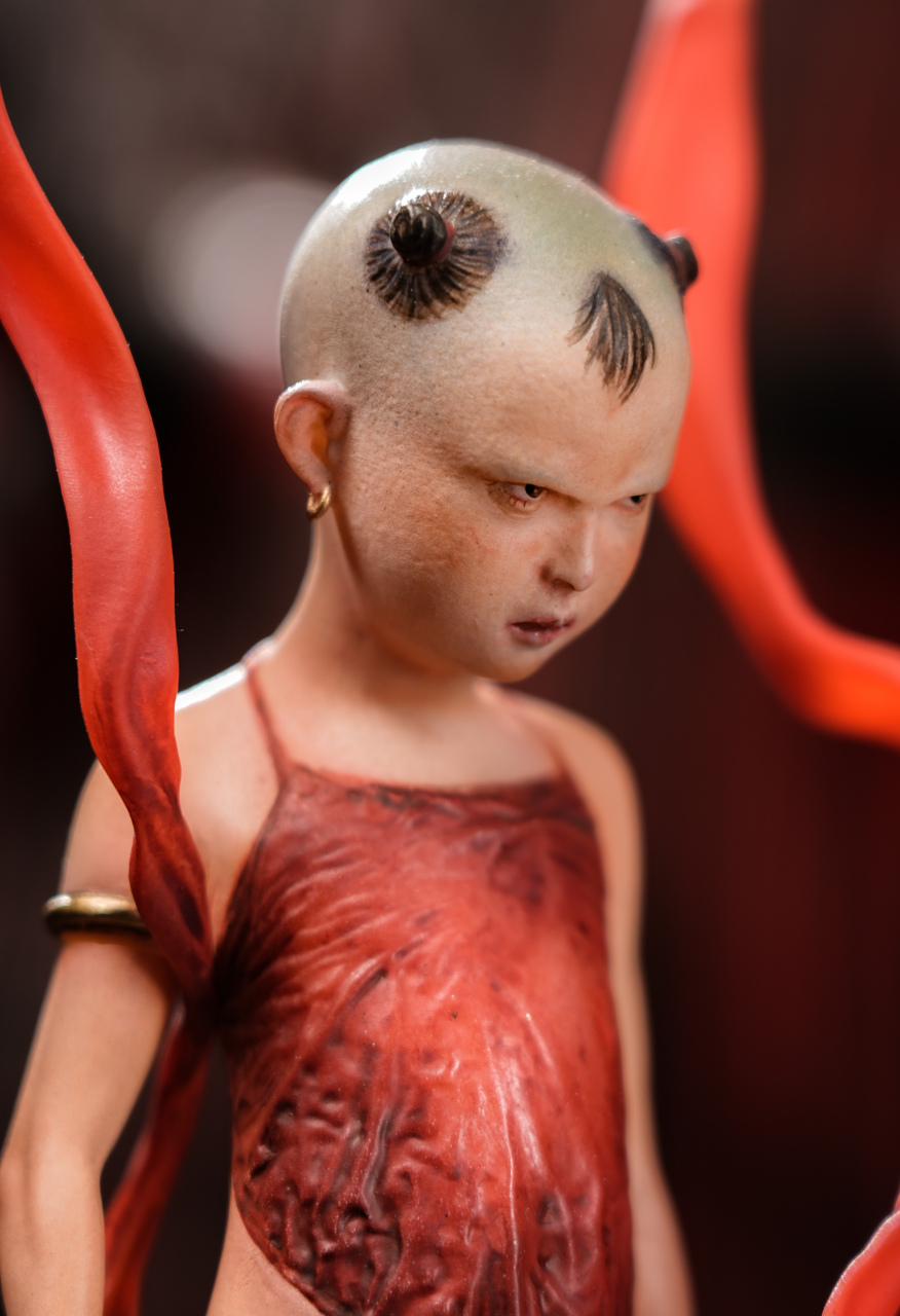 模型欣赏:末那众合工作室 封神演义 哪吒,以"哪吒闹海"为原型,塑造了