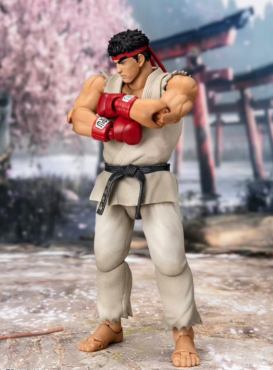 模型欣赏:万代 shf 街头霸王  隆 服装2 可动手办.