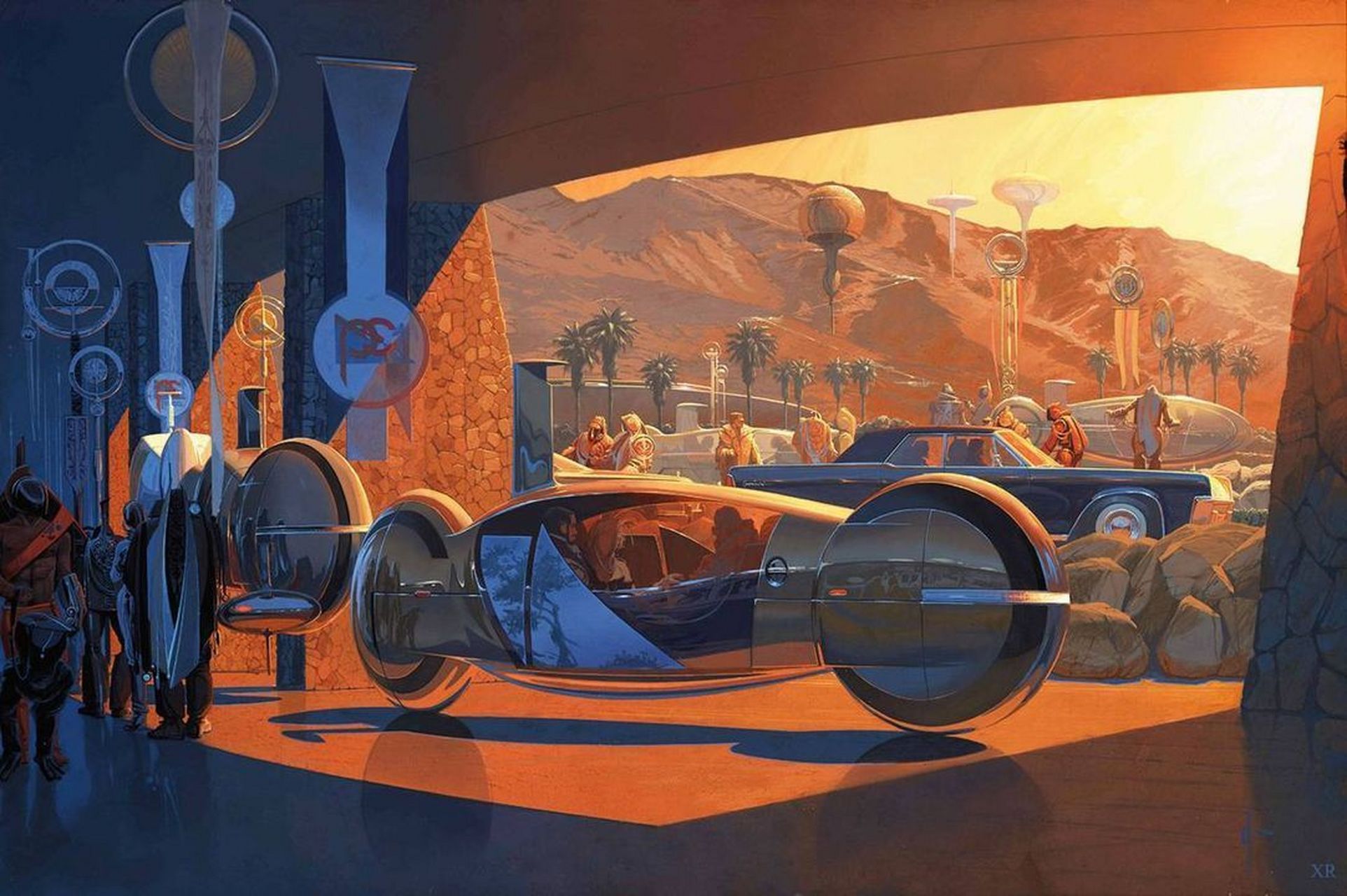 美国画家席德·米德 (syd mead) 676767科幻场景设计欣赏,描绘