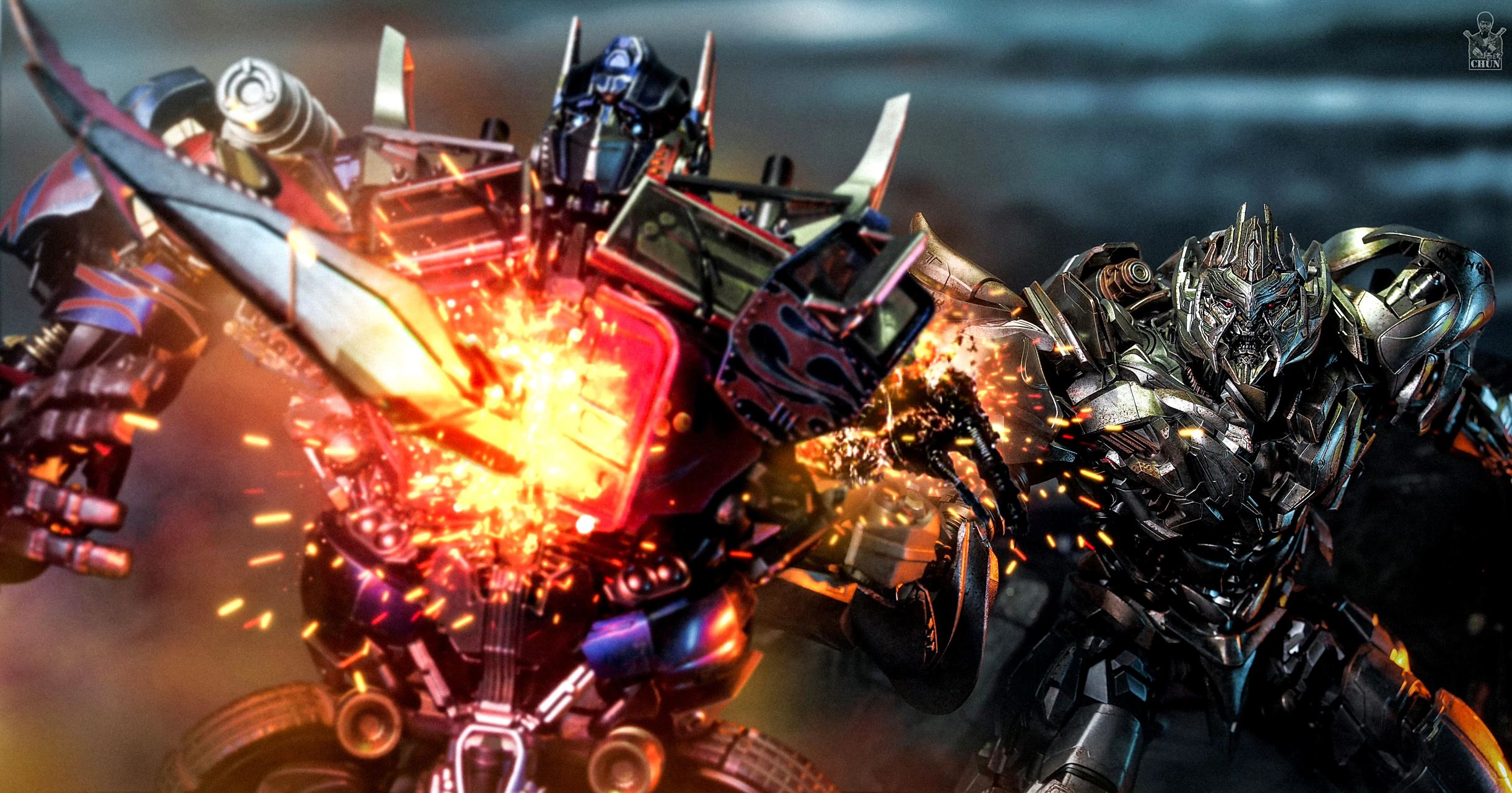 模型欣赏:threezero dlx 变形金刚2 坦克威震天,与擎天柱相爱相杀,by 