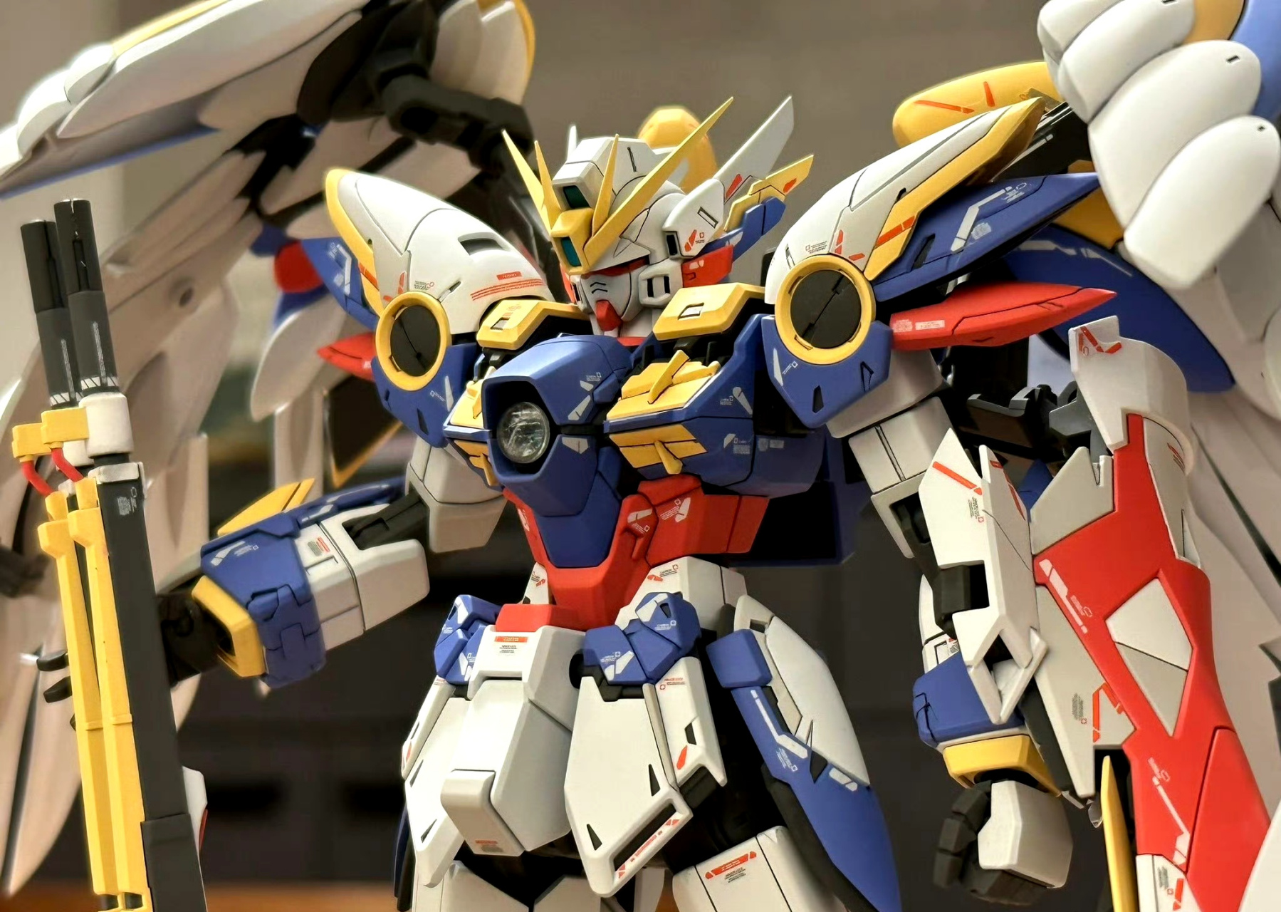 模型欣赏:机动战士高达w mg飞翼高达零式ew ver.ka,by tauyo.