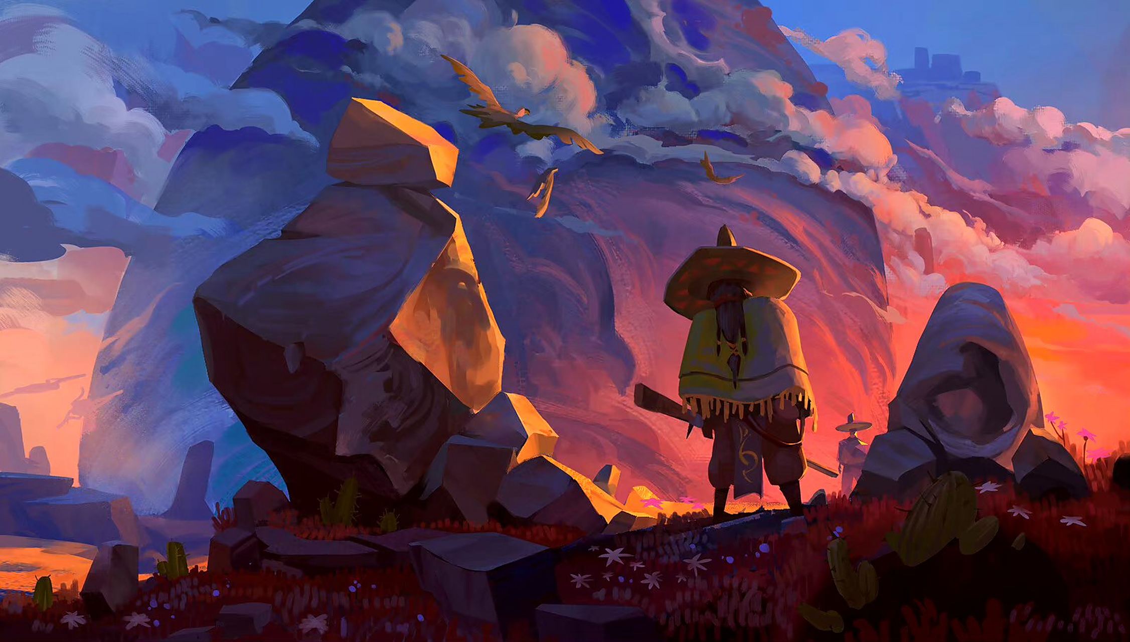 画师hue teo bucharest奇幻场景作品欣赏,描绘了异界的壮丽景色.