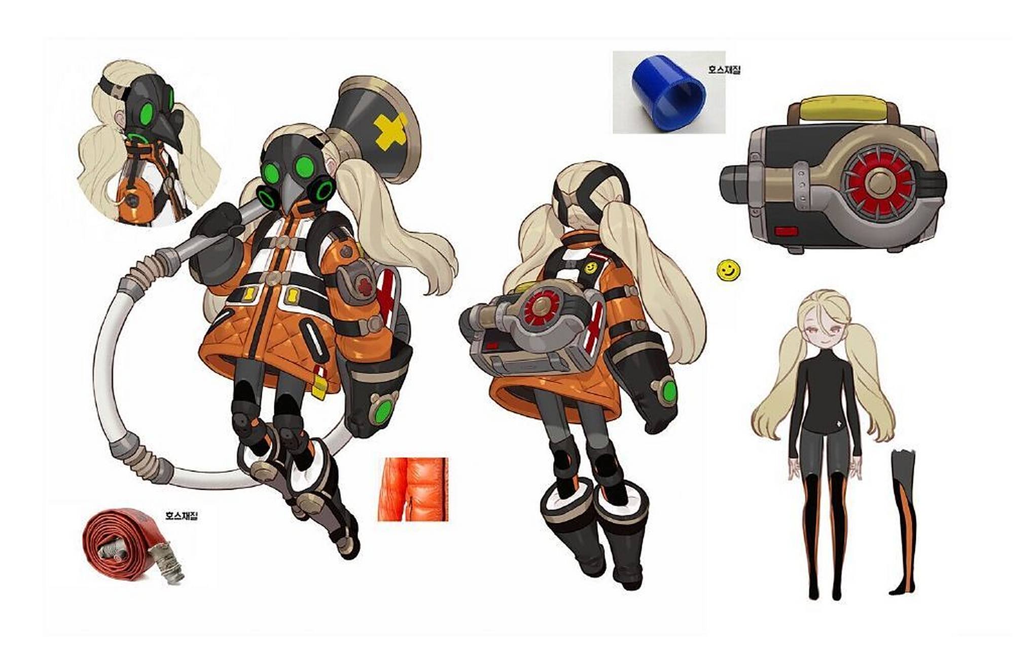 画师serena cho 角色设定概念欣赏,充满了可爱的风格.