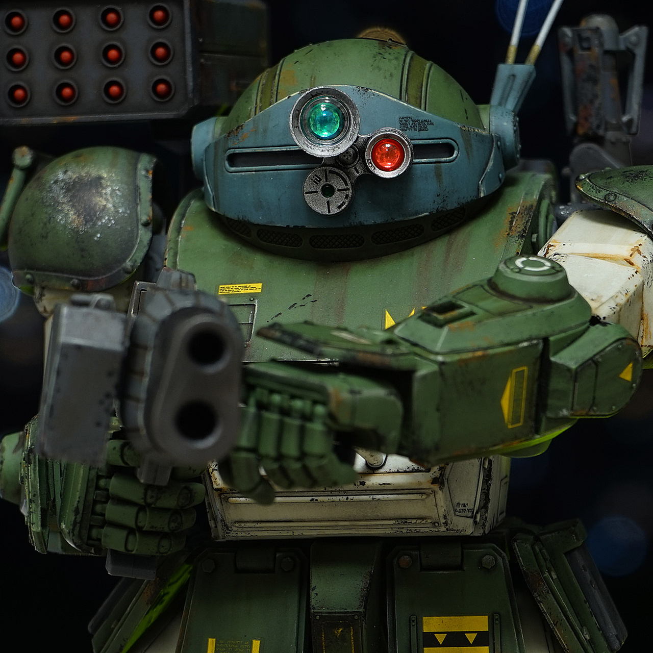 模型欣赏:装甲骑兵votoms 眼镜犬,by mr_elljay.#动漫# #模型# #机甲