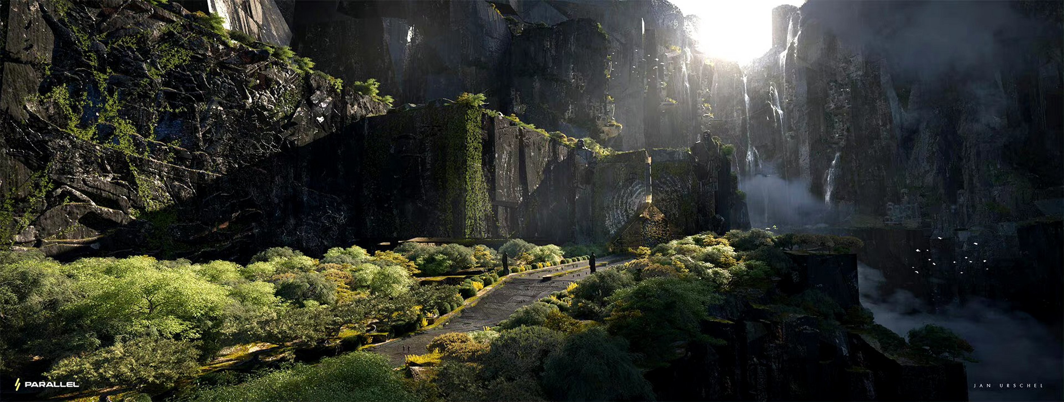 画师jan urschel概念场景插画欣赏,科幻与奇幻题材都很擅长,展现了