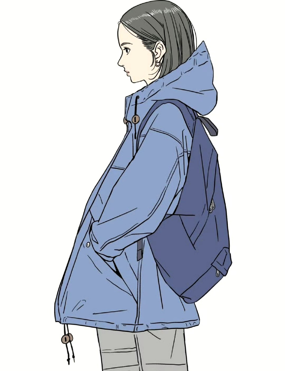 画师mar动漫人物设计欣赏,用流畅的线条勾画出动人的角色,画风简约