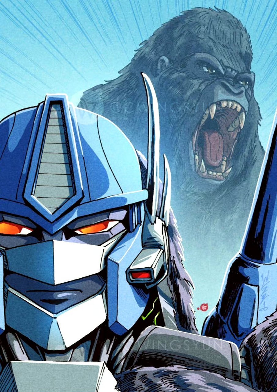 动漫# #插画# #变形金刚