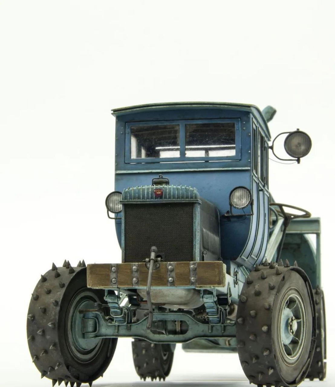 模型欣赏:国外模型师根据历史照片自制的1/35老爷扫雪车,涂装效果相当