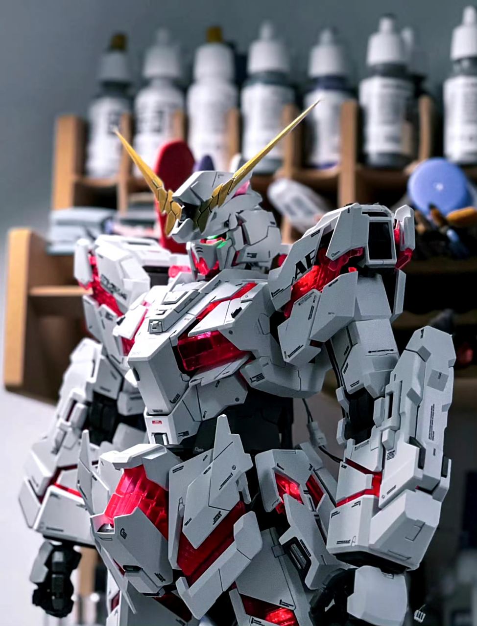 模型欣赏:机动战士高达uc pg 独角兽高达一号机,by lemenory